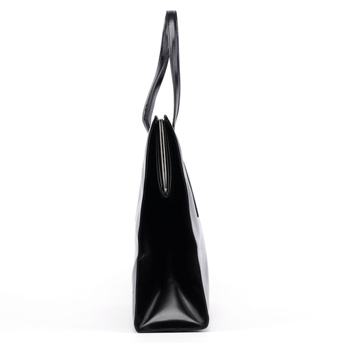1995 Black Spazzolato Clutch Tote Bag