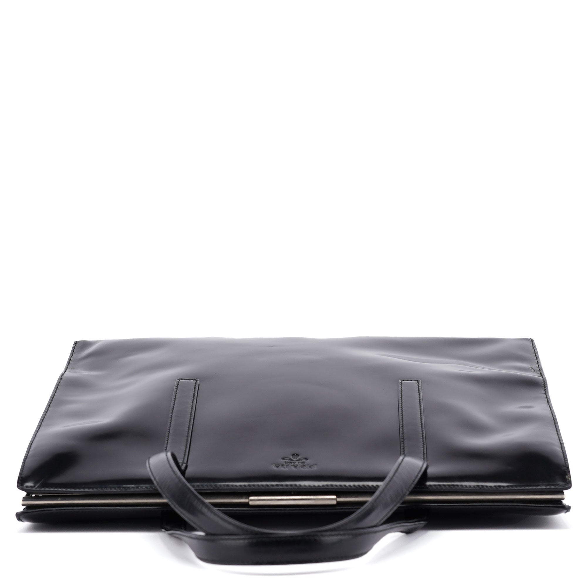 1995 Black Spazzolato Clutch Tote Bag