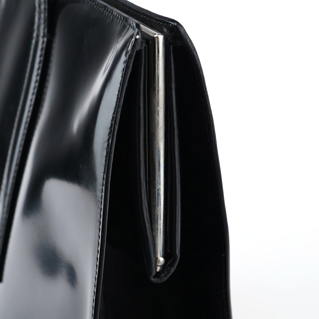 1995 Black Spazzolato Clutch Tote Bag