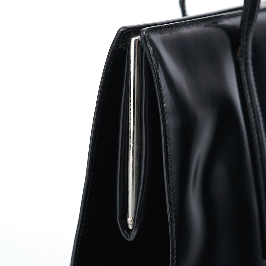 1995 Black Spazzolato Clutch Tote Bag