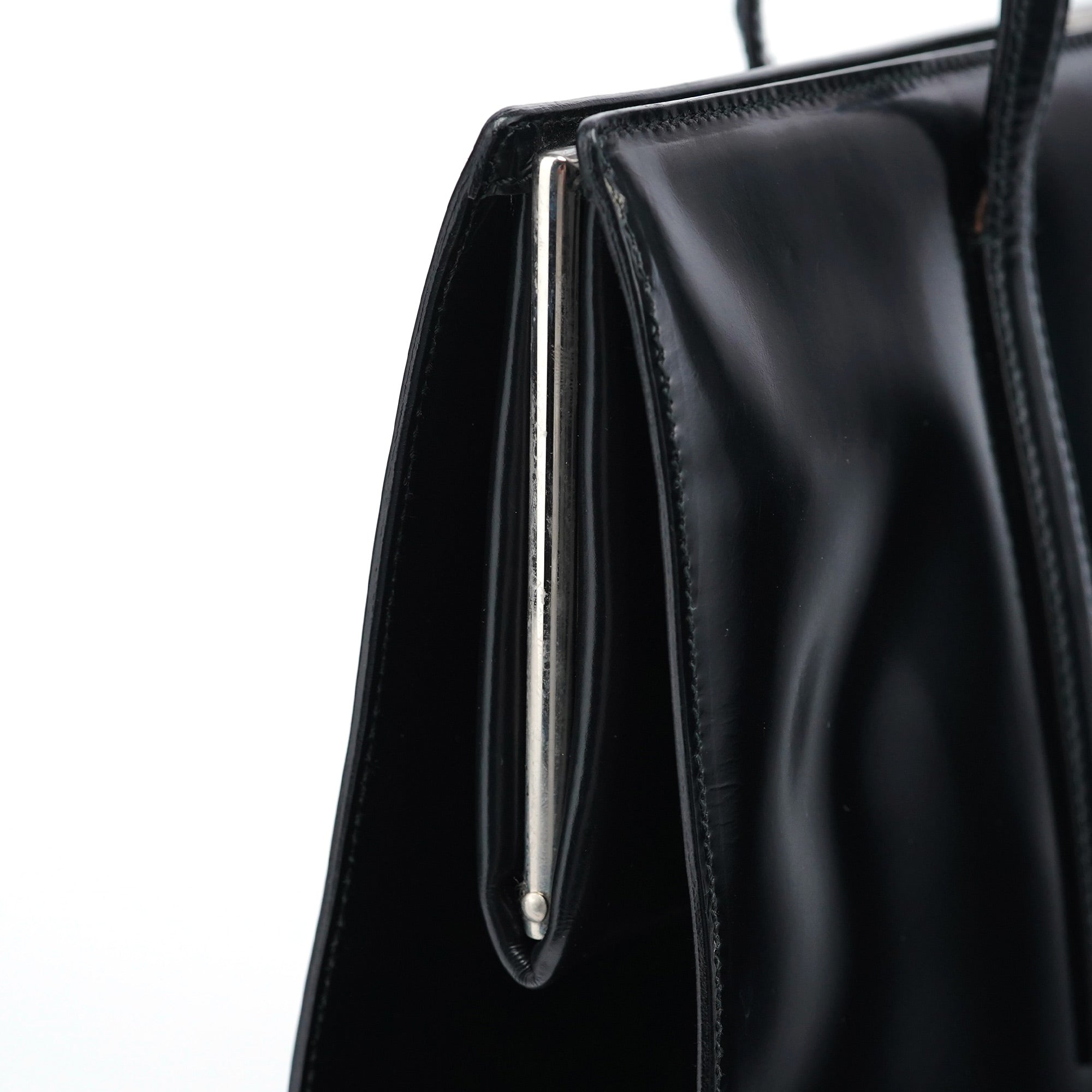 1995 Black Spazzolato Clutch Tote Bag
