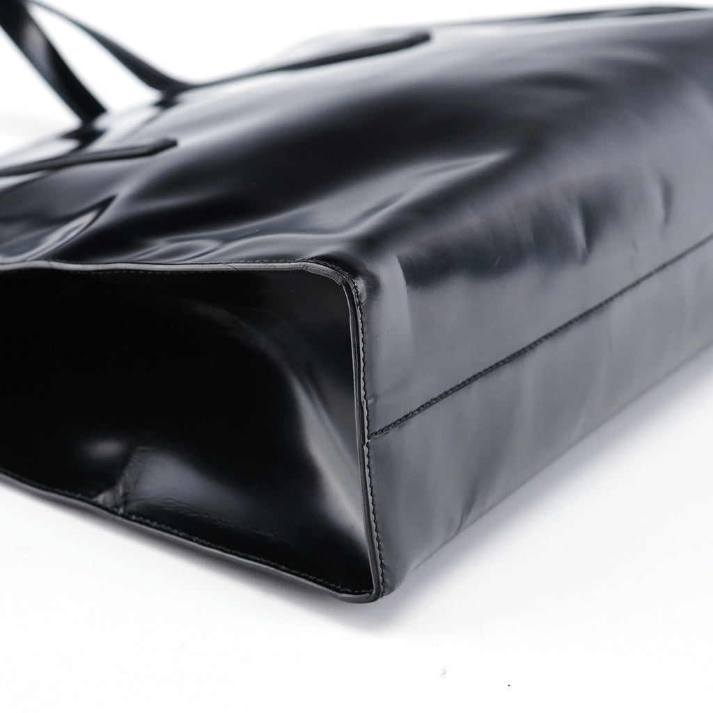 1995 Black Spazzolato Clutch Tote Bag