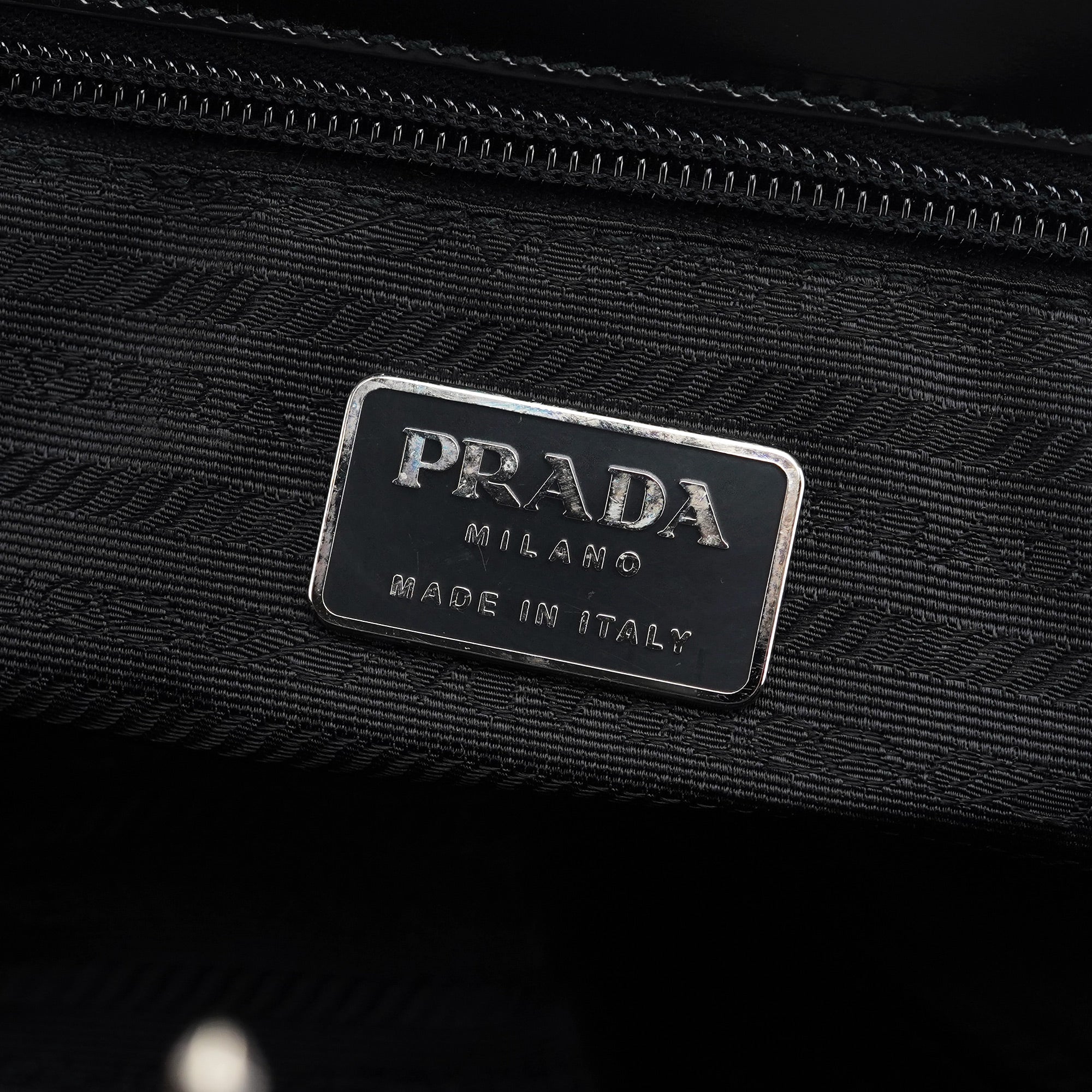 1995 Black Spazzolato Clutch Tote Bag