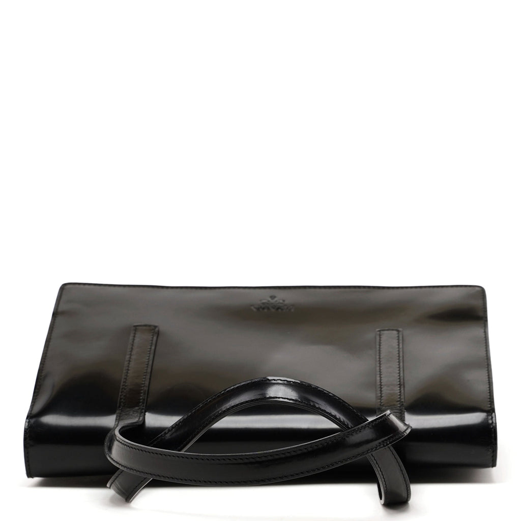 1995 Black Spazzolato Flap Bag