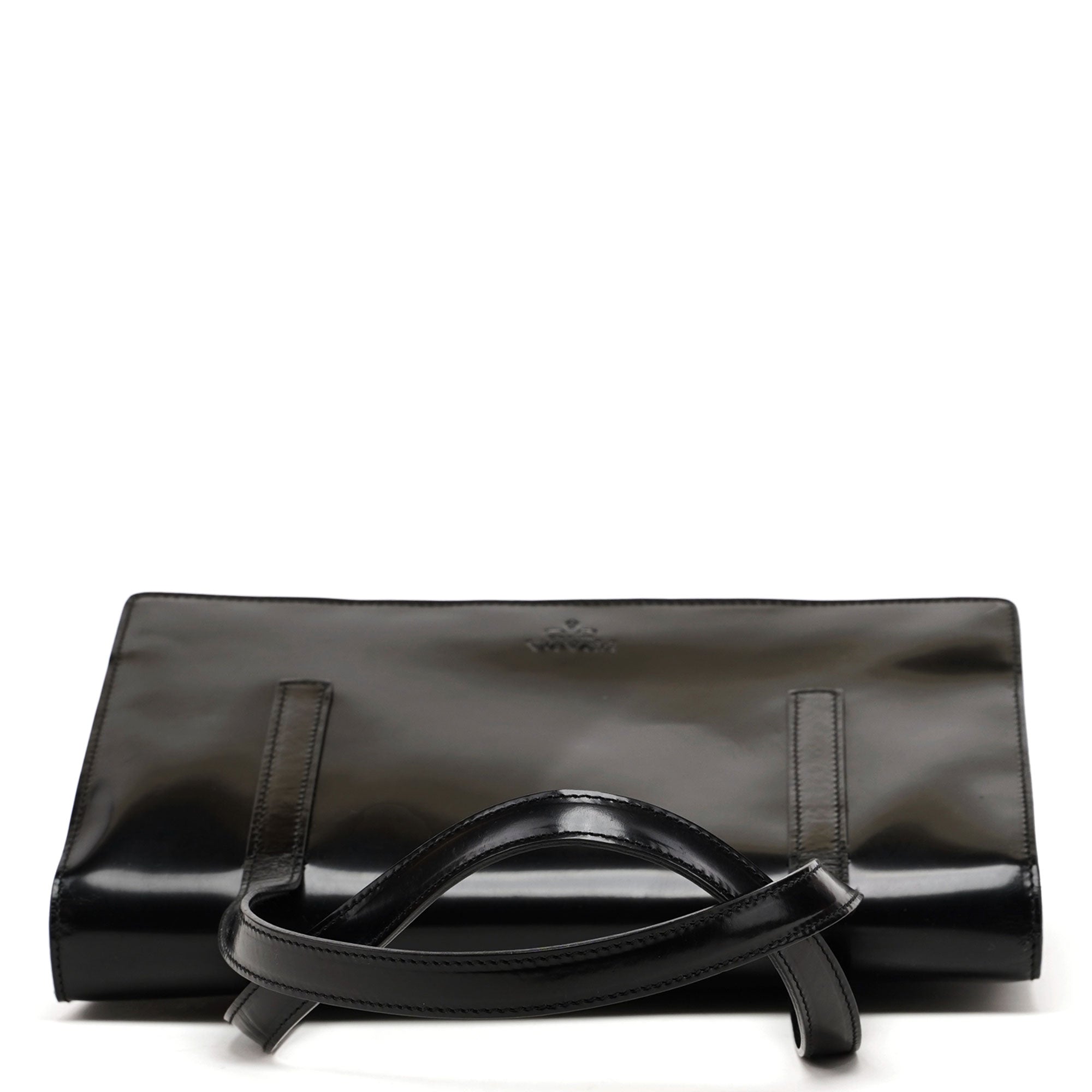 1995 Black Spazzolato Flap Bag