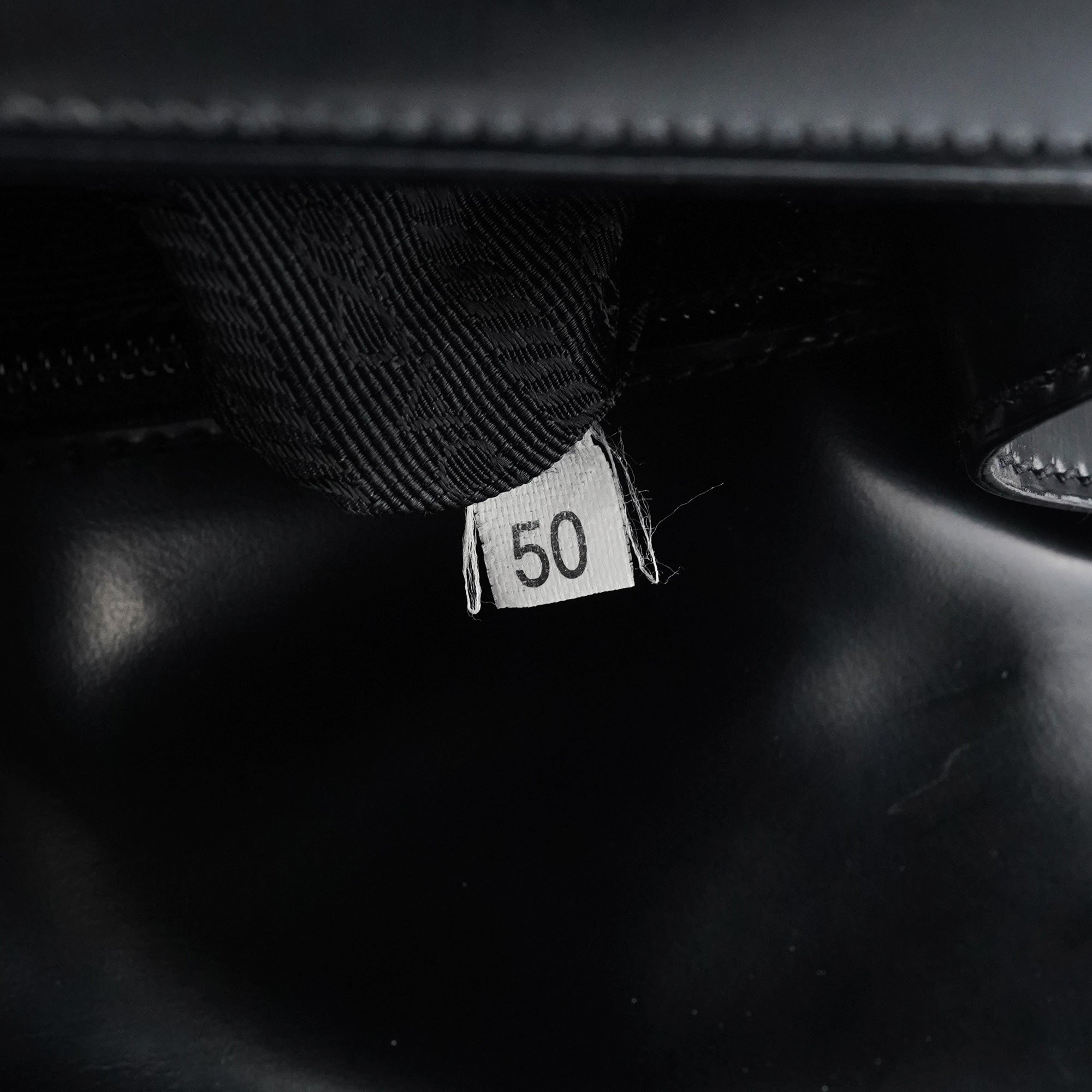 1995 Black Spazzolato Flap Tote Bag