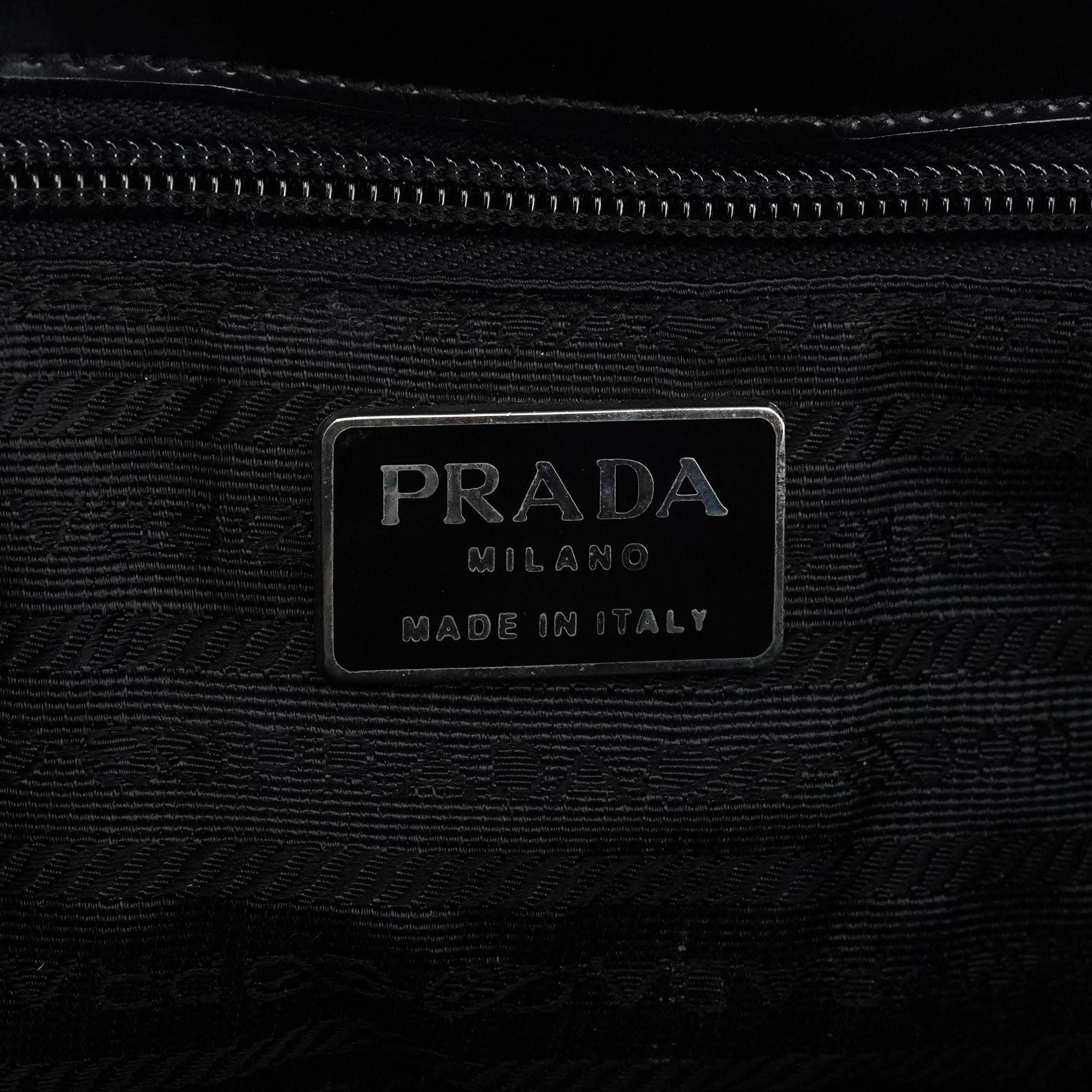 1995 Black Spazzolato Flap Tote Bag