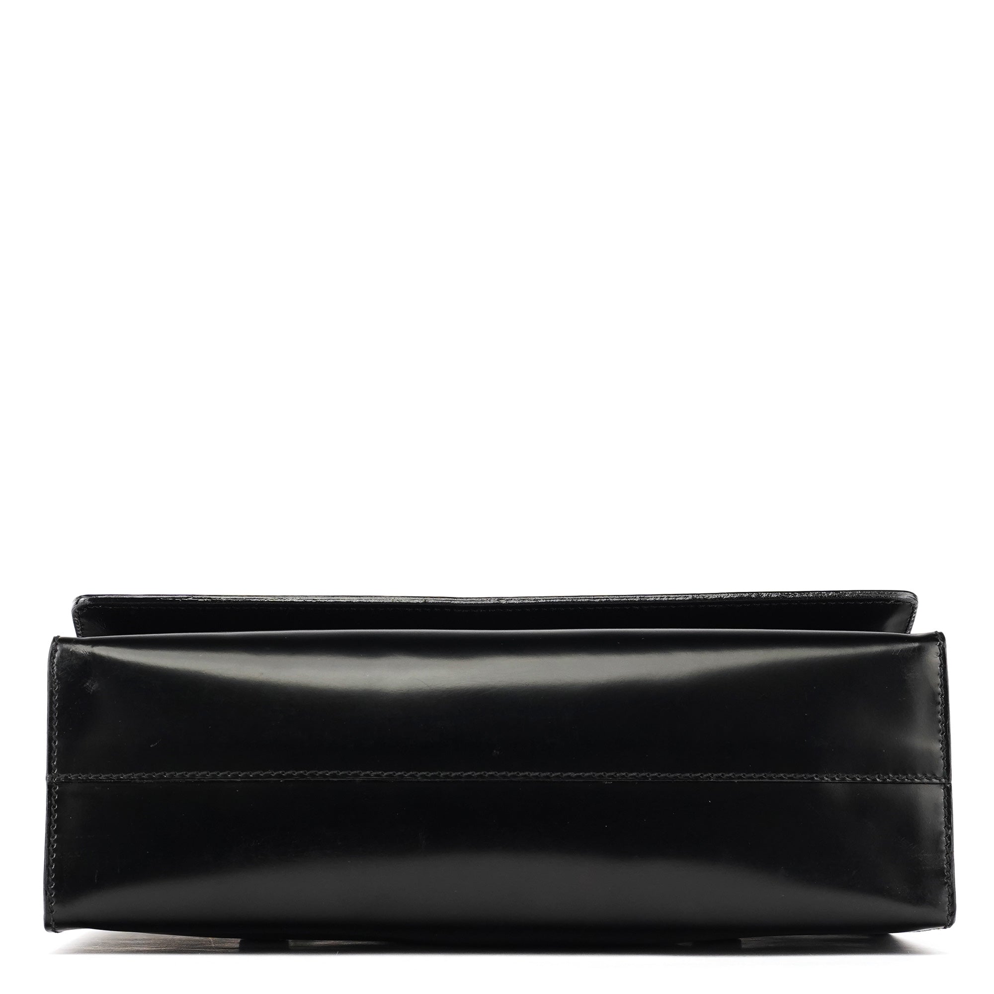 1995 Black Spazzolato Flap Tote Bag