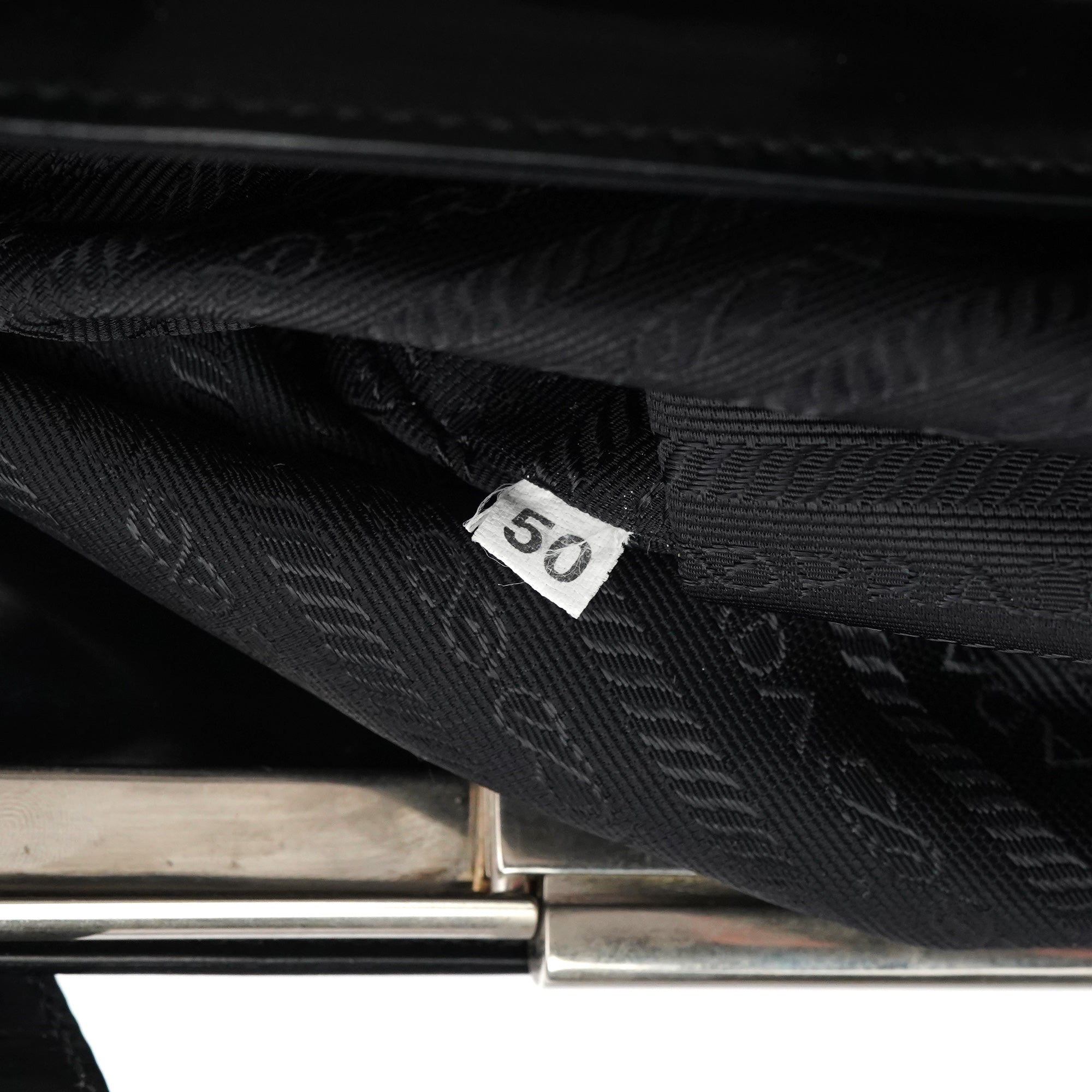 1995 Black Spazzolato Sport Clutch Tote Bag