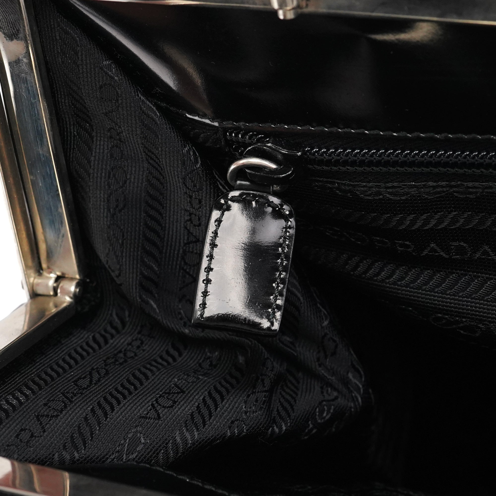 1995 Black Spazzolato Sport Clutch Tote Bag