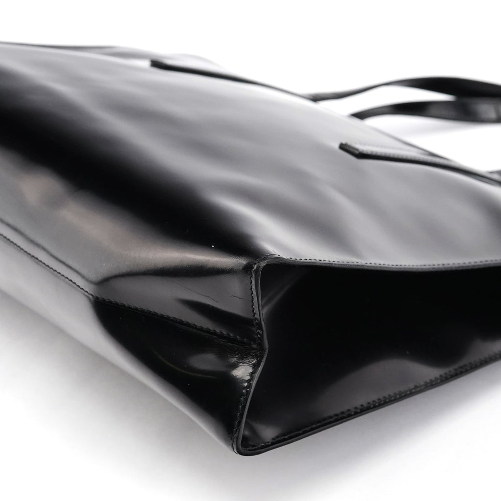 1995 Black Spazzolato Sport Clutch Tote Bag