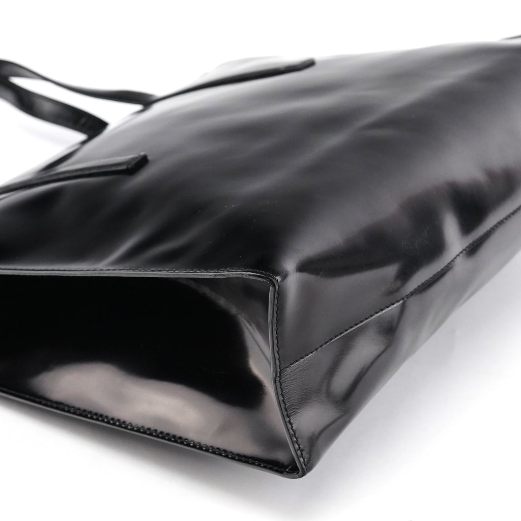 1995 Black Spazzolato Sport Clutch Tote Bag