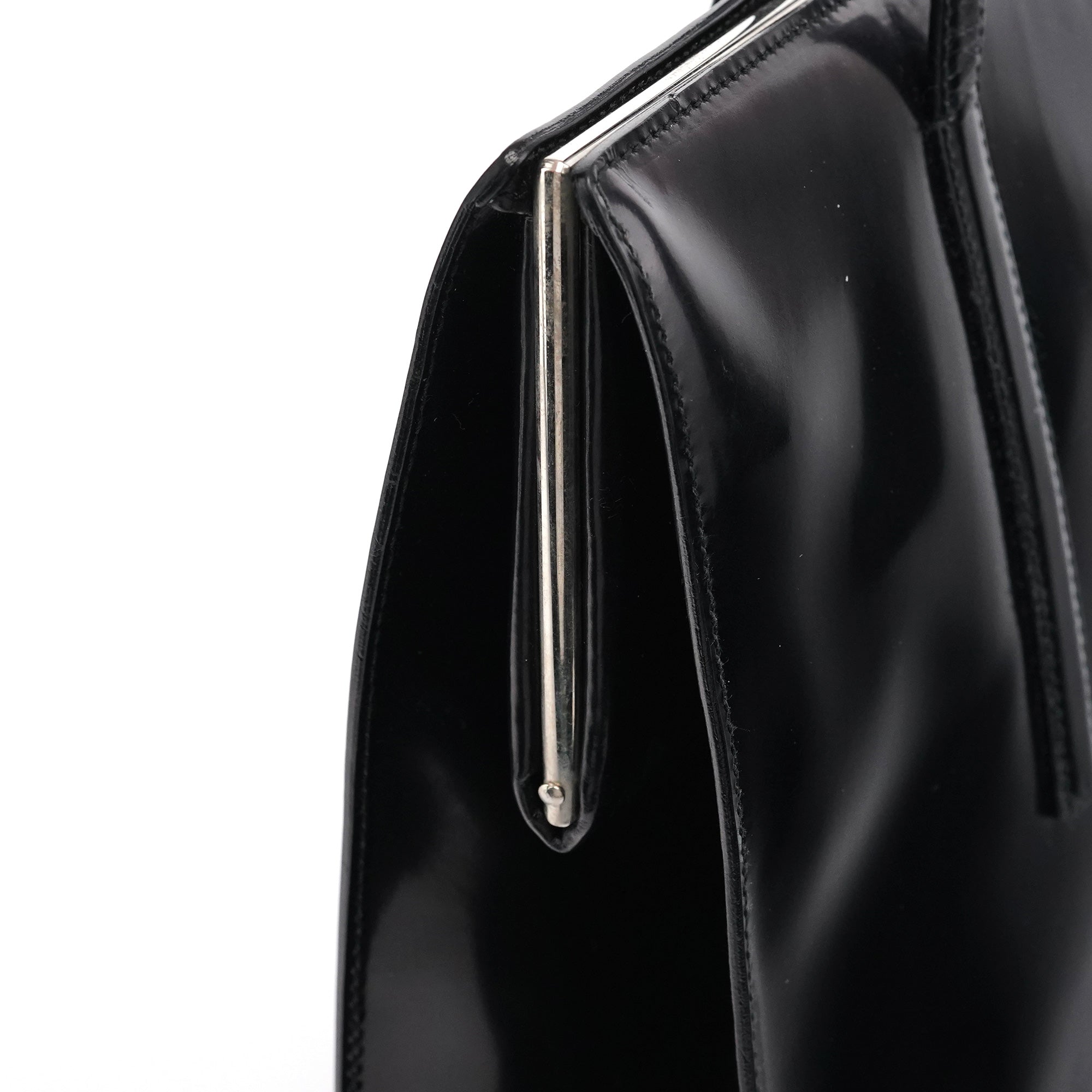1995 Black Spazzolato Sport Clutch Tote Bag