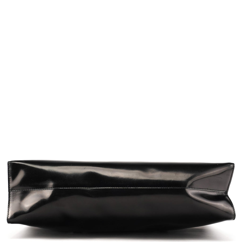 1995 Black Spazzolato Sport Clutch Tote Bag