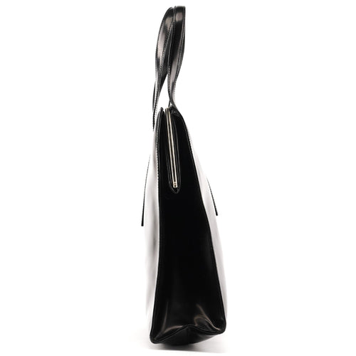 1995 Black Spazzolato Sport Clutch Tote Bag