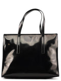 1995 Black Spazzolato Sport Clutch Tote Bag