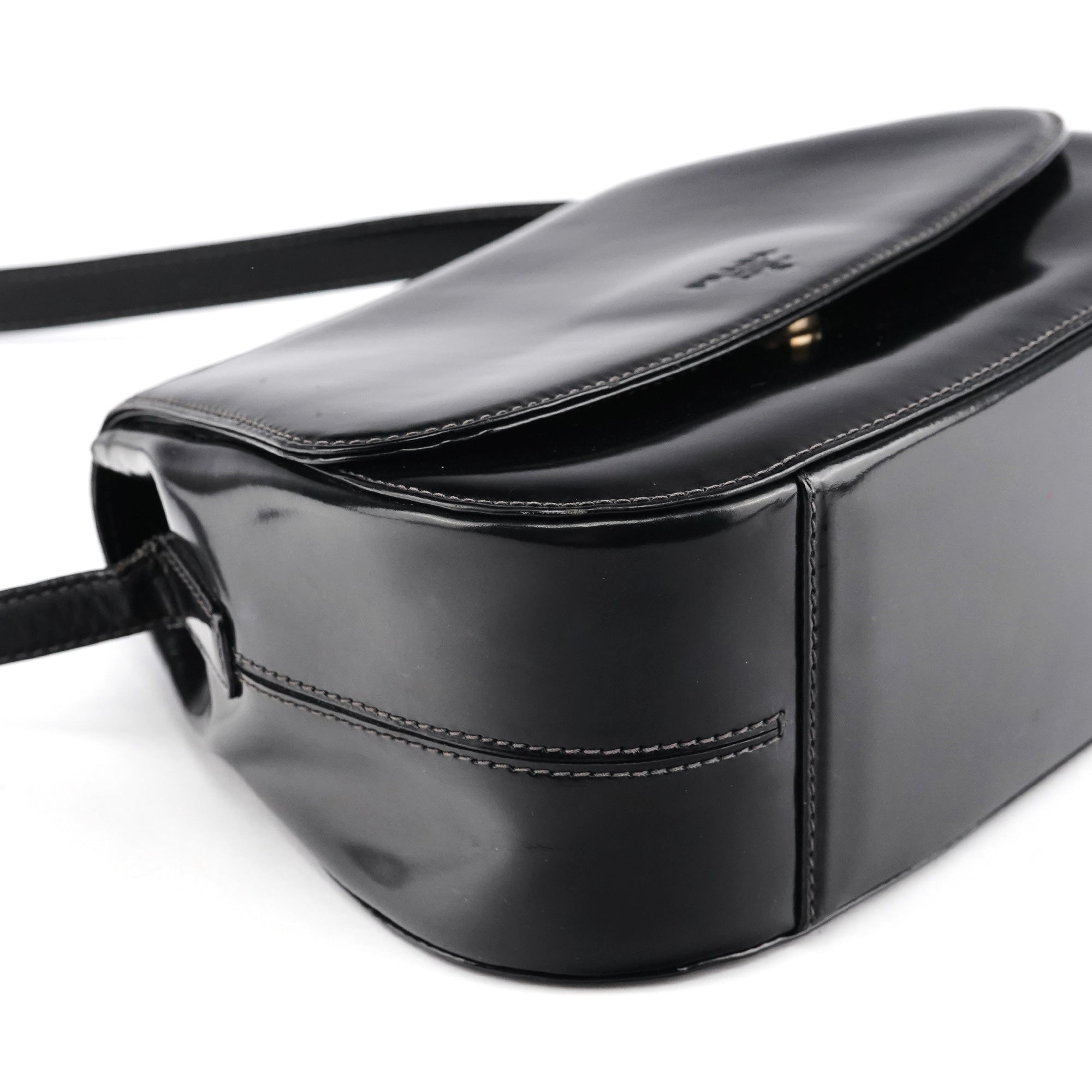 1995 Black Spazzolato Sport Crossbody Bag