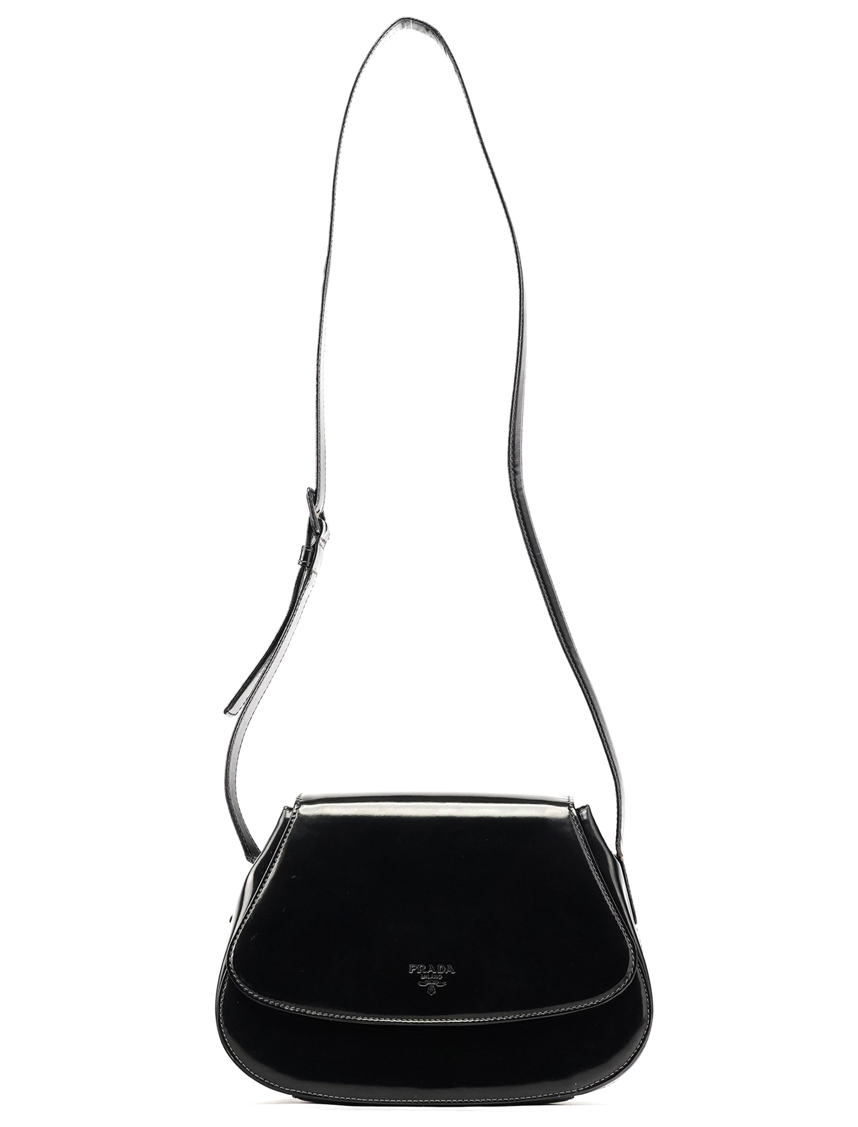 1995 Black Spazzolato Sport Crossbody Bag