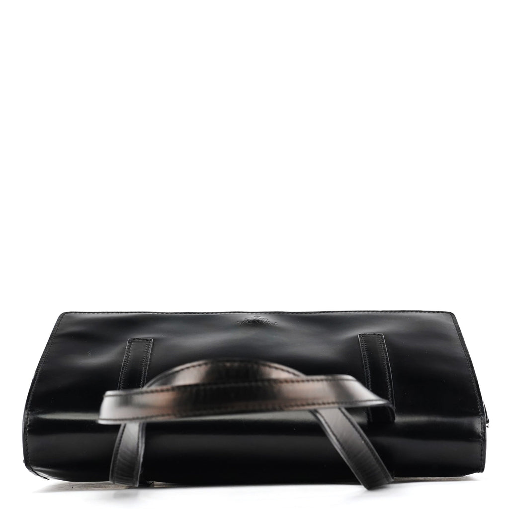 1995 Black Spazzolato Sport Flap Tote Bag