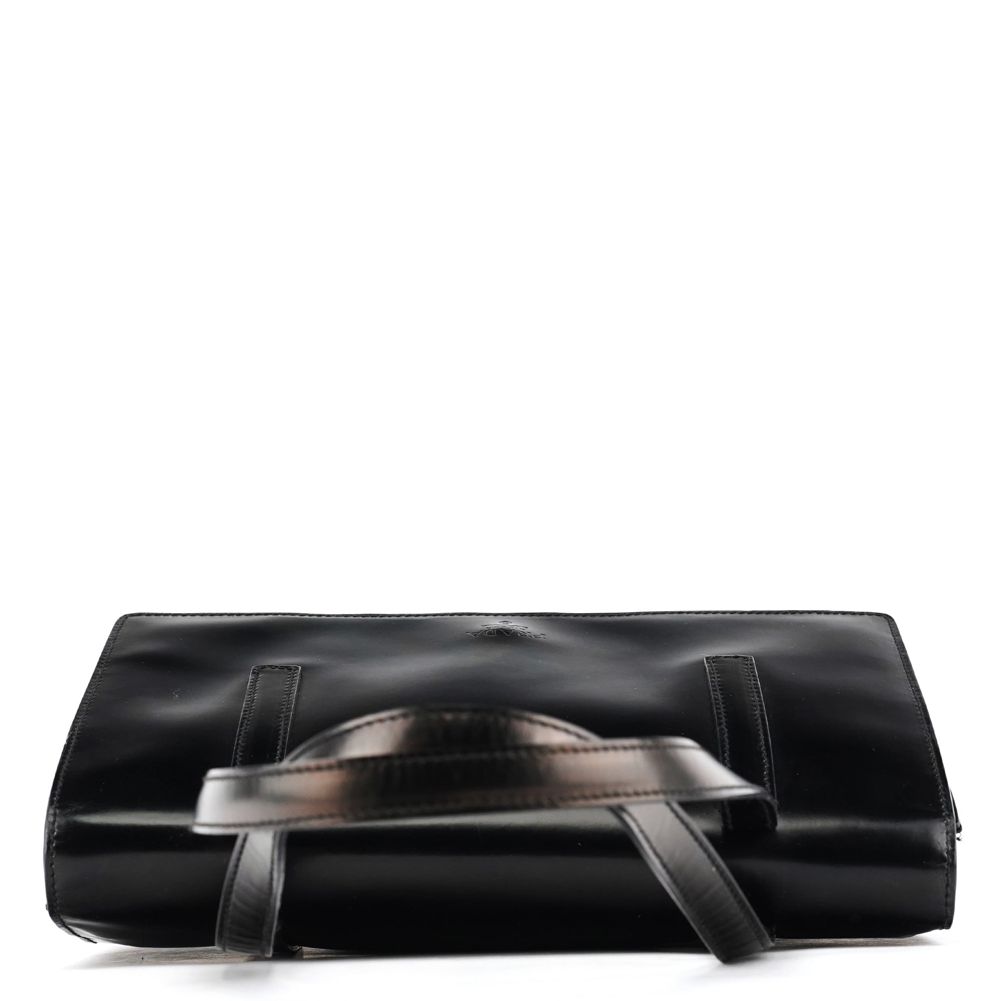 1995 Black Spazzolato Sport Flap Tote Bag