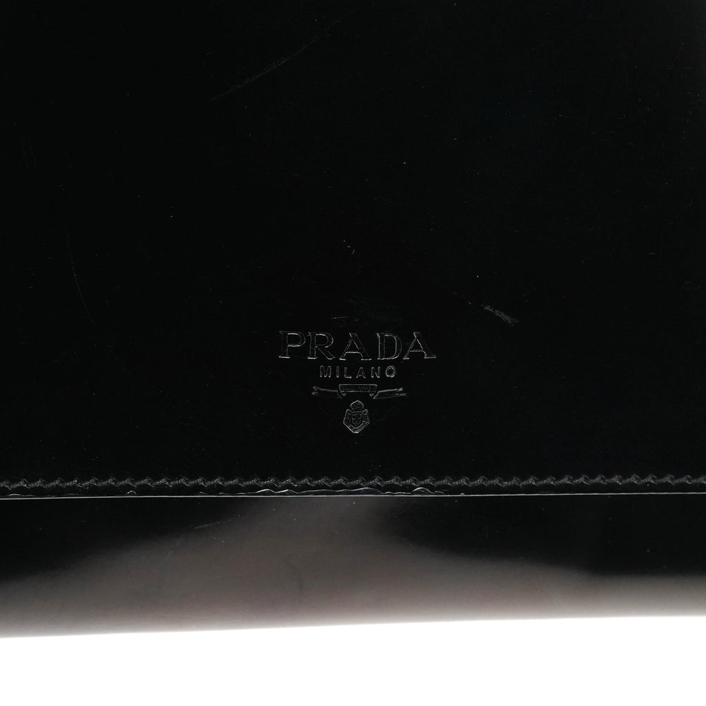 1995 Black Spazzolato Sport Flap Tote Bag
