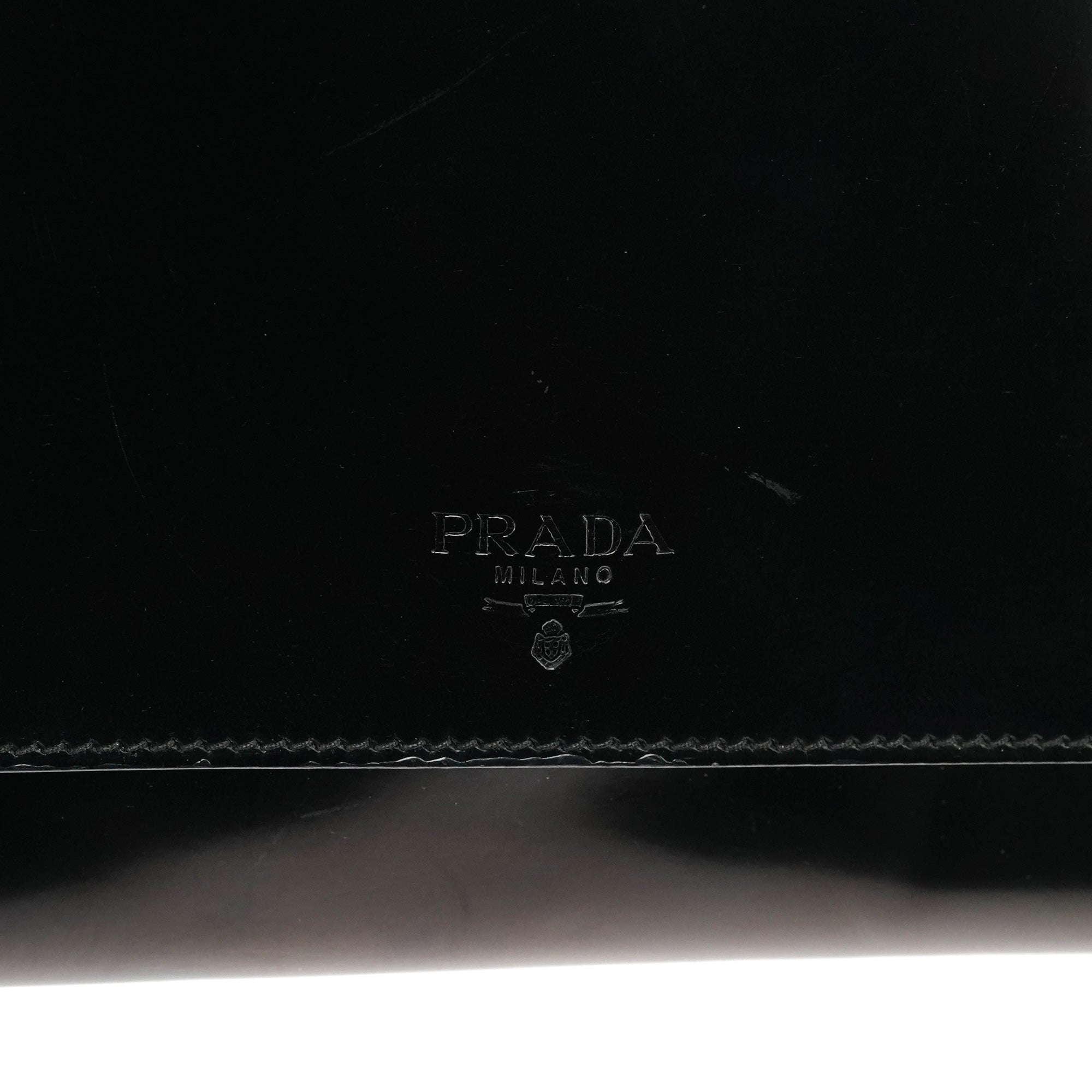 1995 Black Spazzolato Sport Flap Tote Bag