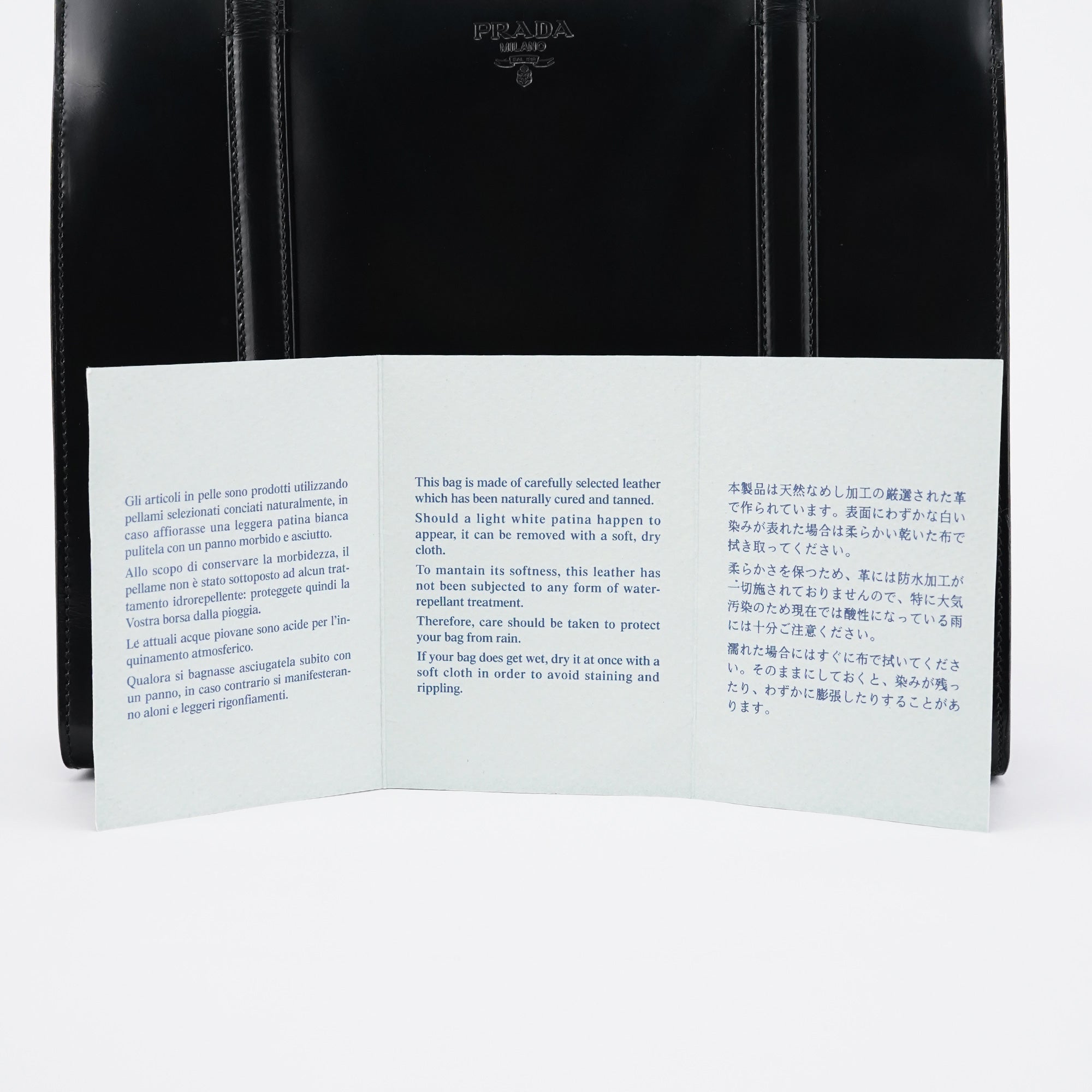 1995 Black Spazzolato Sport Tote Bag
