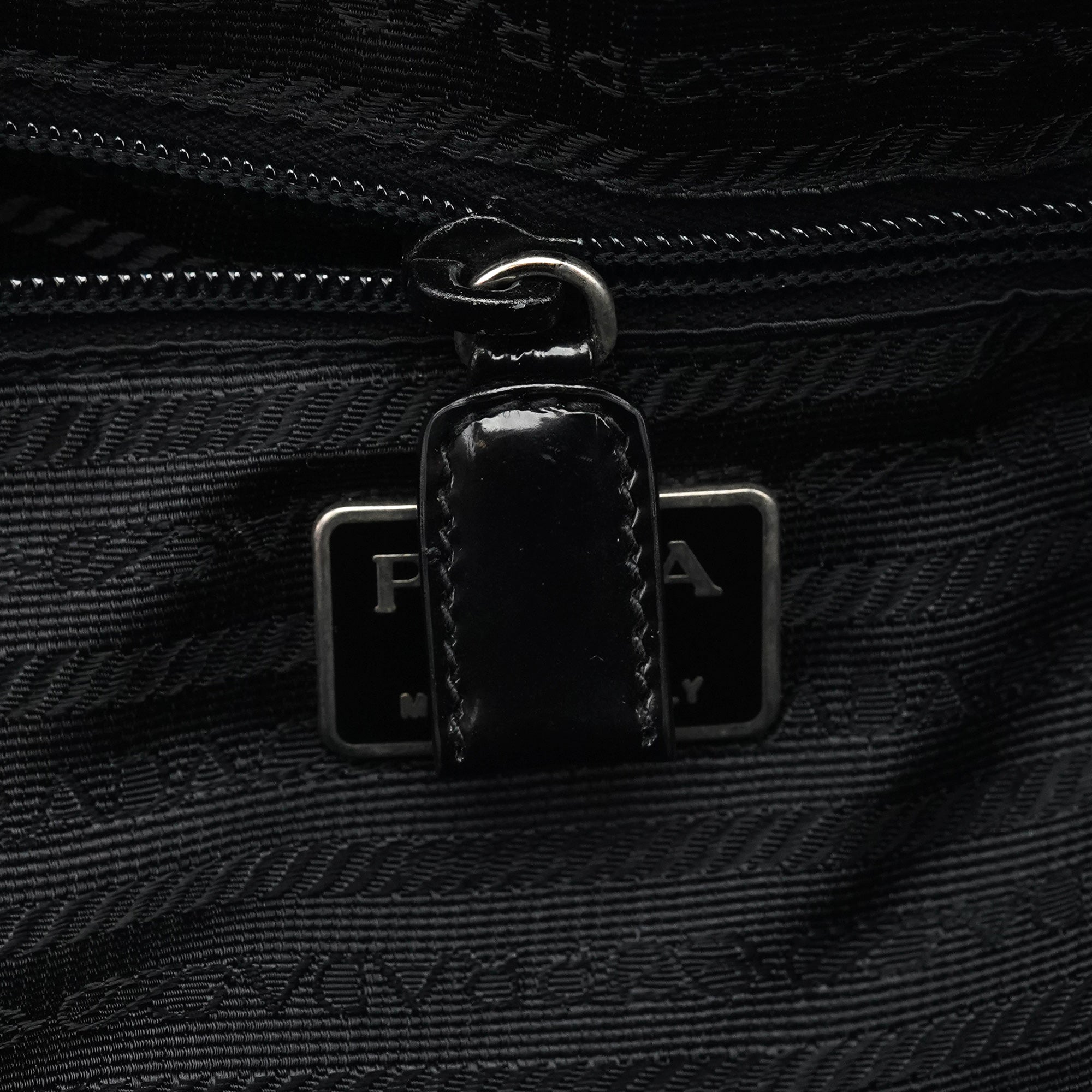 1995 Black Spazzolato Sport Tote Bag