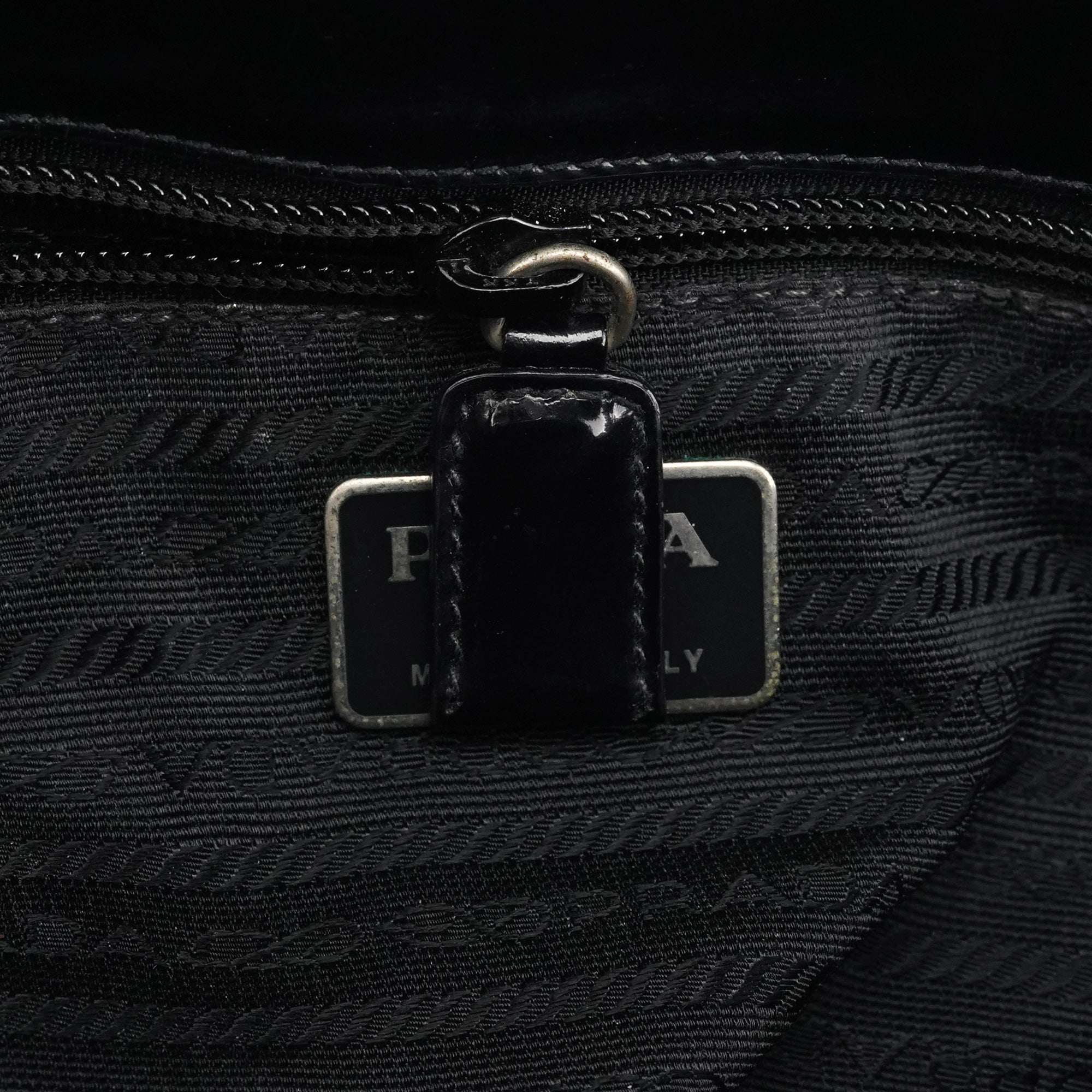 1995 Black Spazzolato Sport Tote Bag