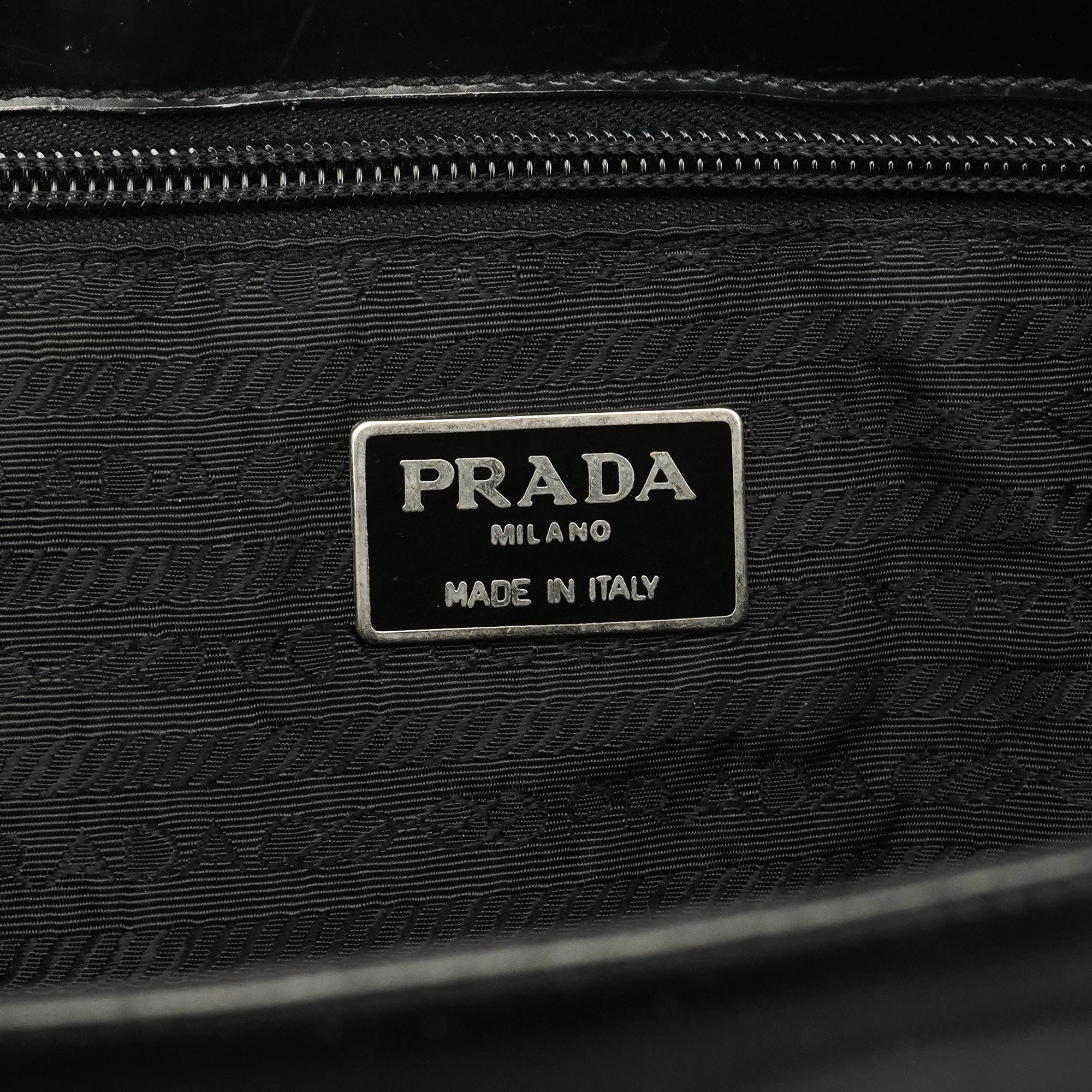1995 Black Spazzolato Sport Tote Bag