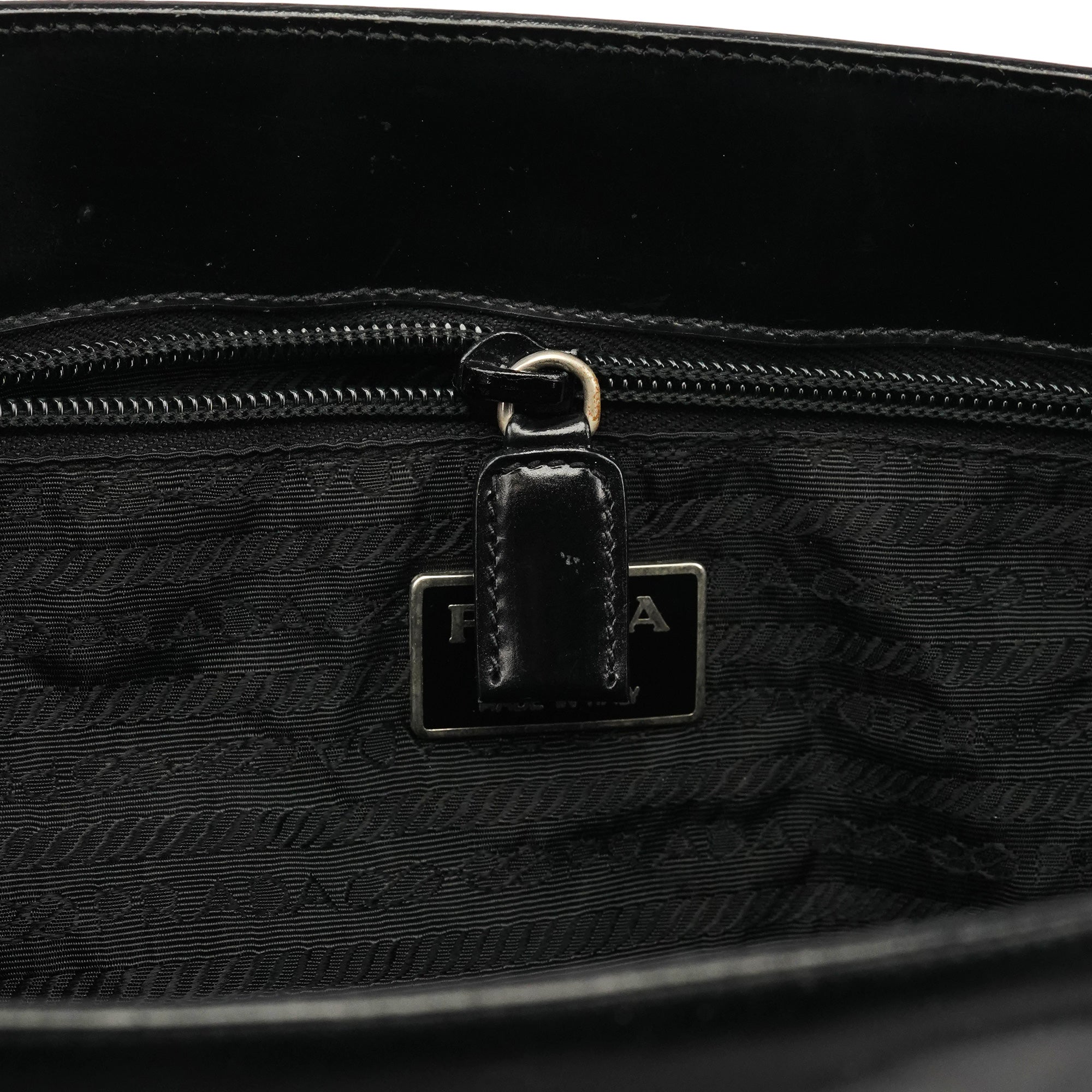 1995 Black Spazzolato Sport Tote Bag