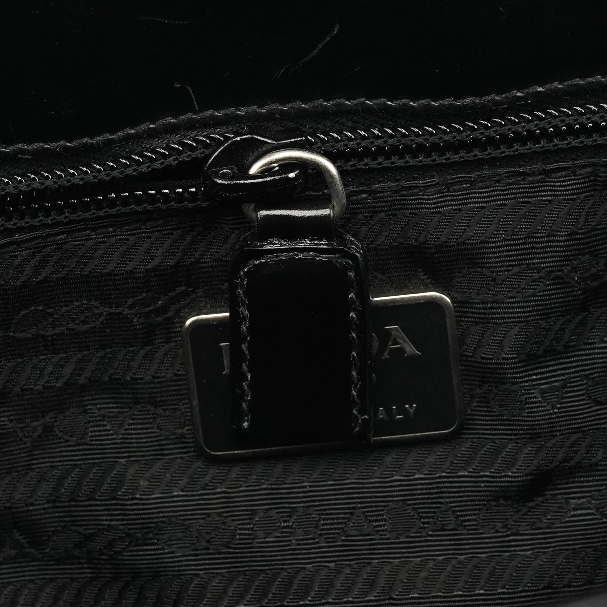 1995 Black Spazzolato Sport Tote Bag