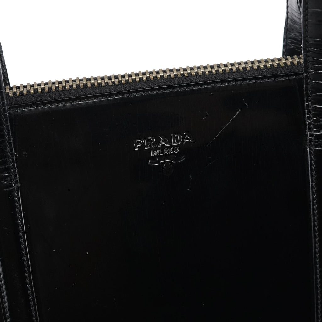 1995 Black Spazzolato Sport Tote Bag