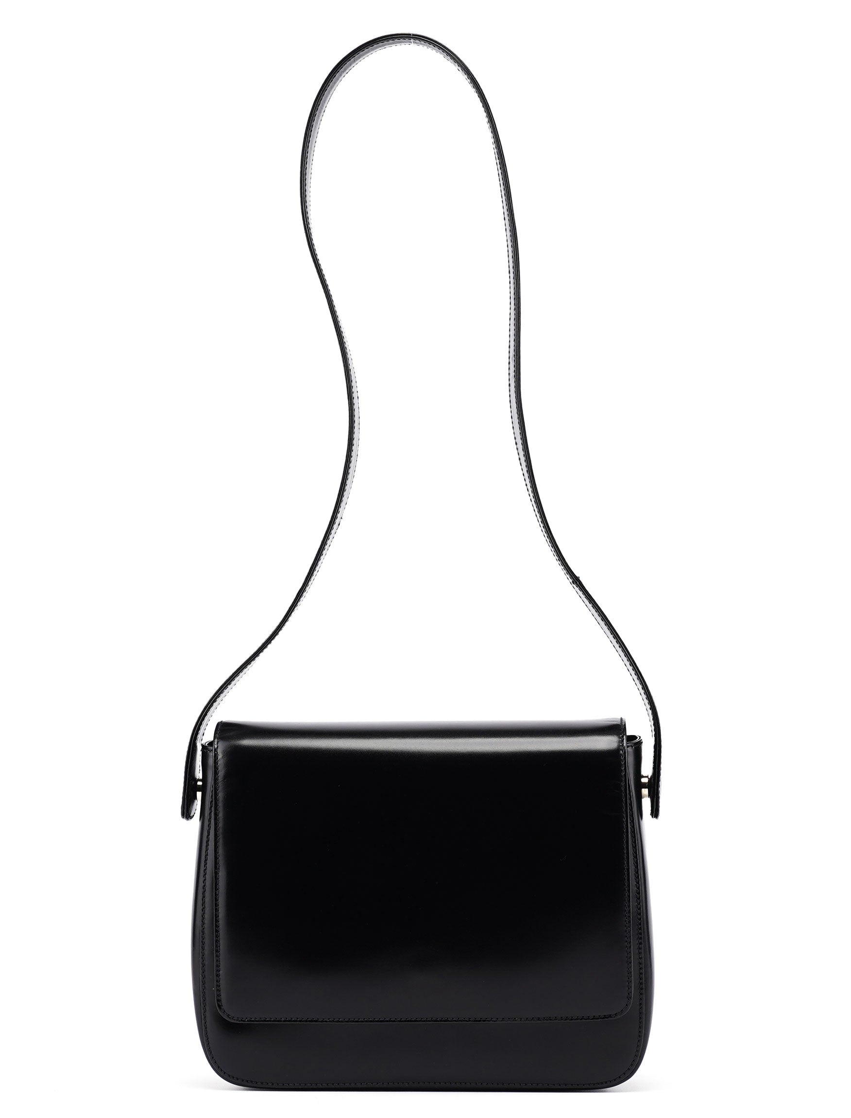 1995 Black Spazzolato Swivel Shoulder Bag