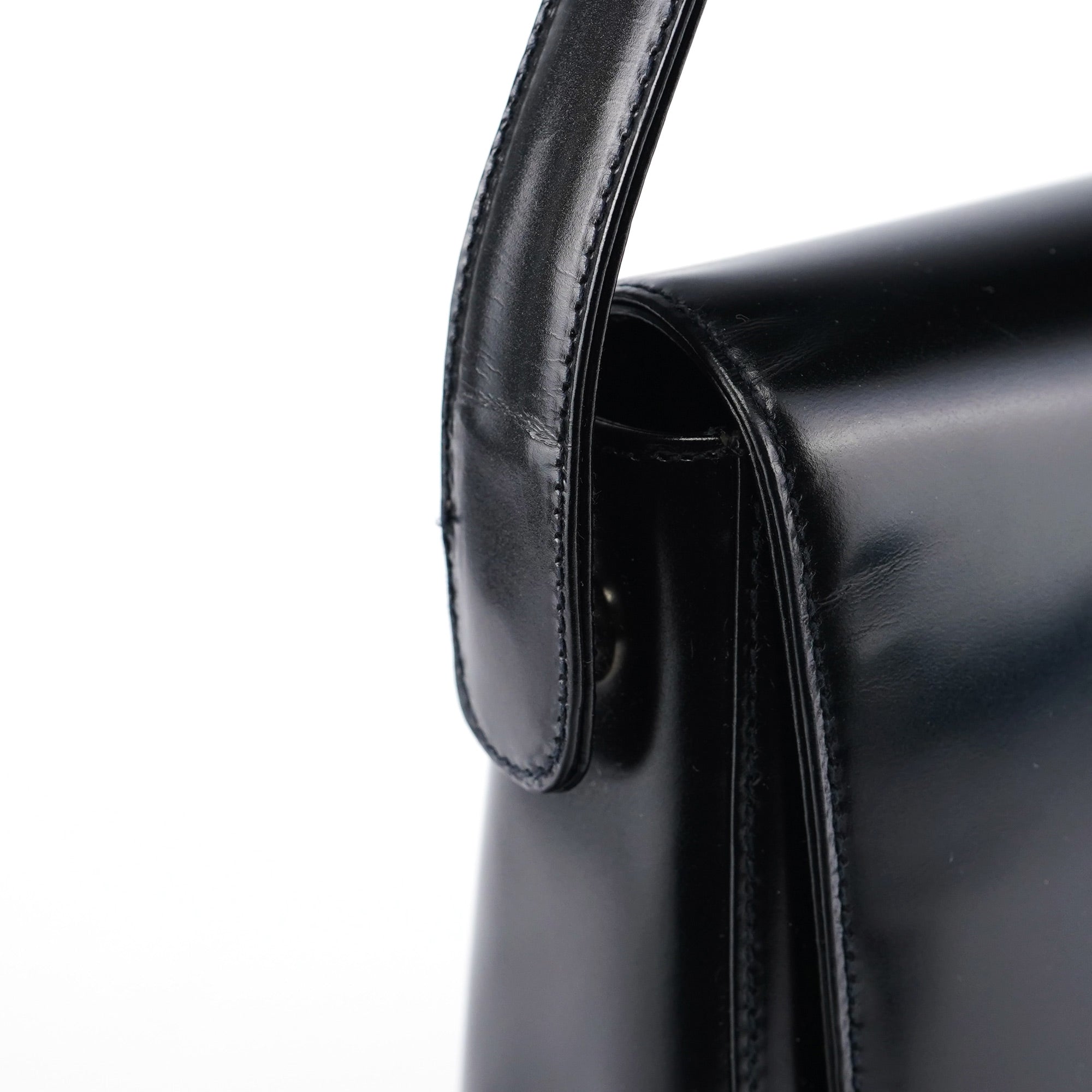 1995 Black Spazzolato Swivel Shoulder Bag