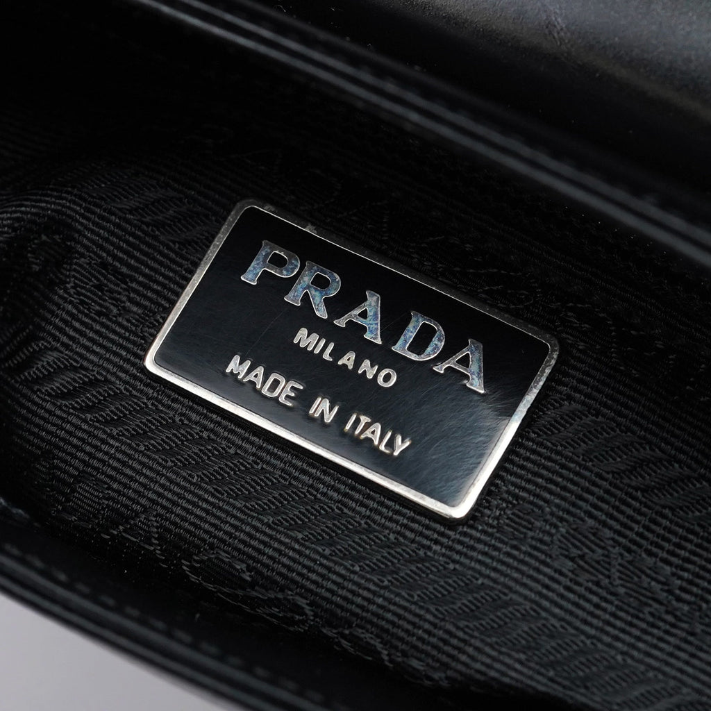 1995 Black Spazzolato Swivel Shoulder Bag