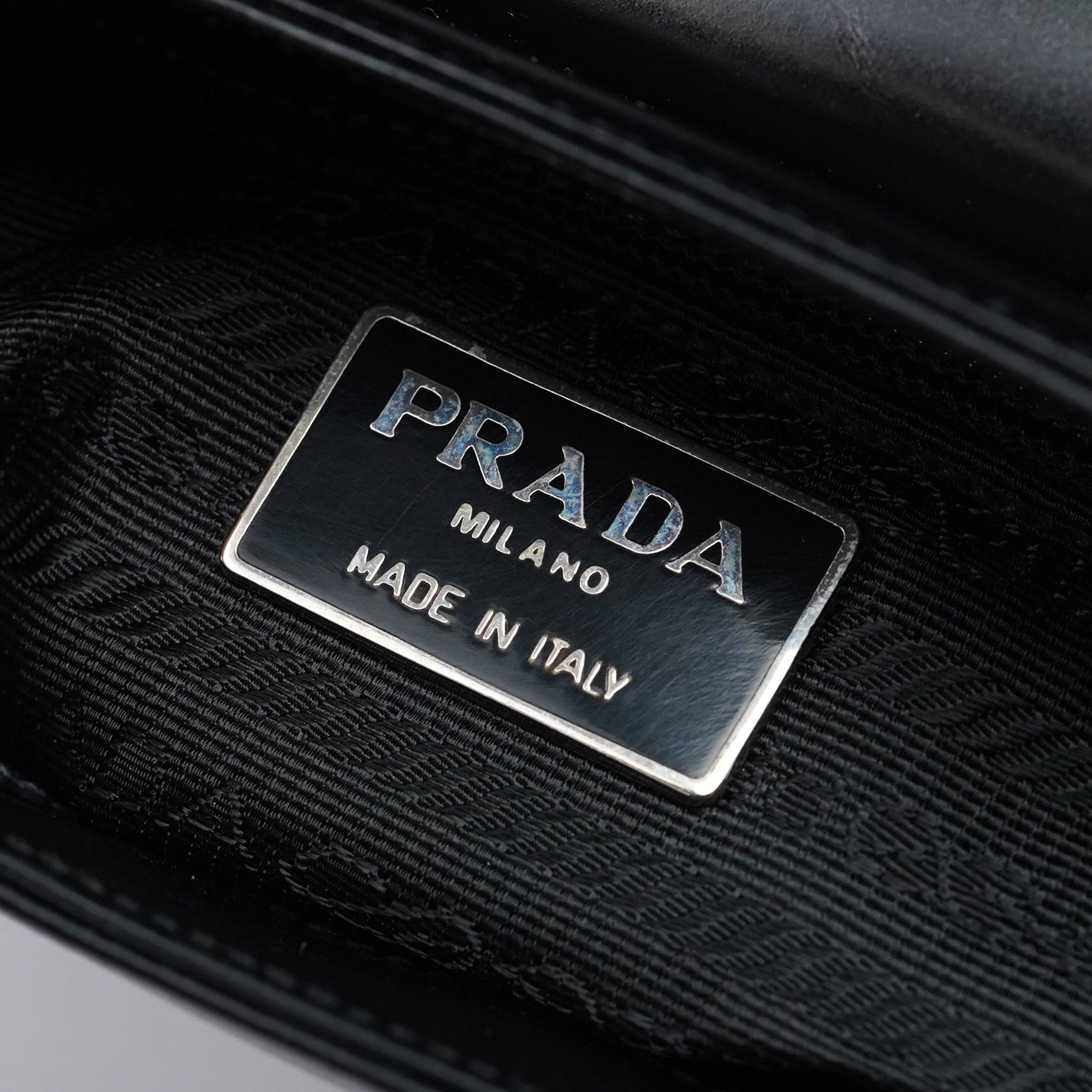 1995 Black Spazzolato Swivel Shoulder Bag