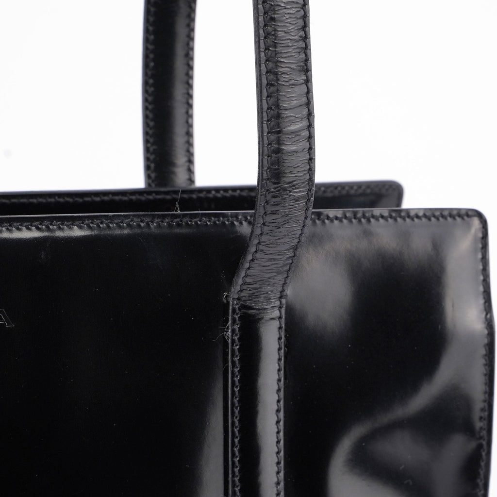 1995 Black Spazzolato Tote