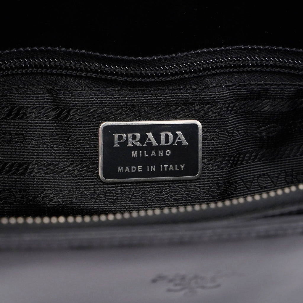 1995 Black Spazzolato Tote