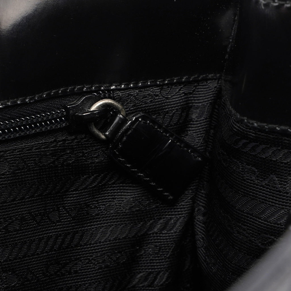 1995 Black Spazzolato Tote