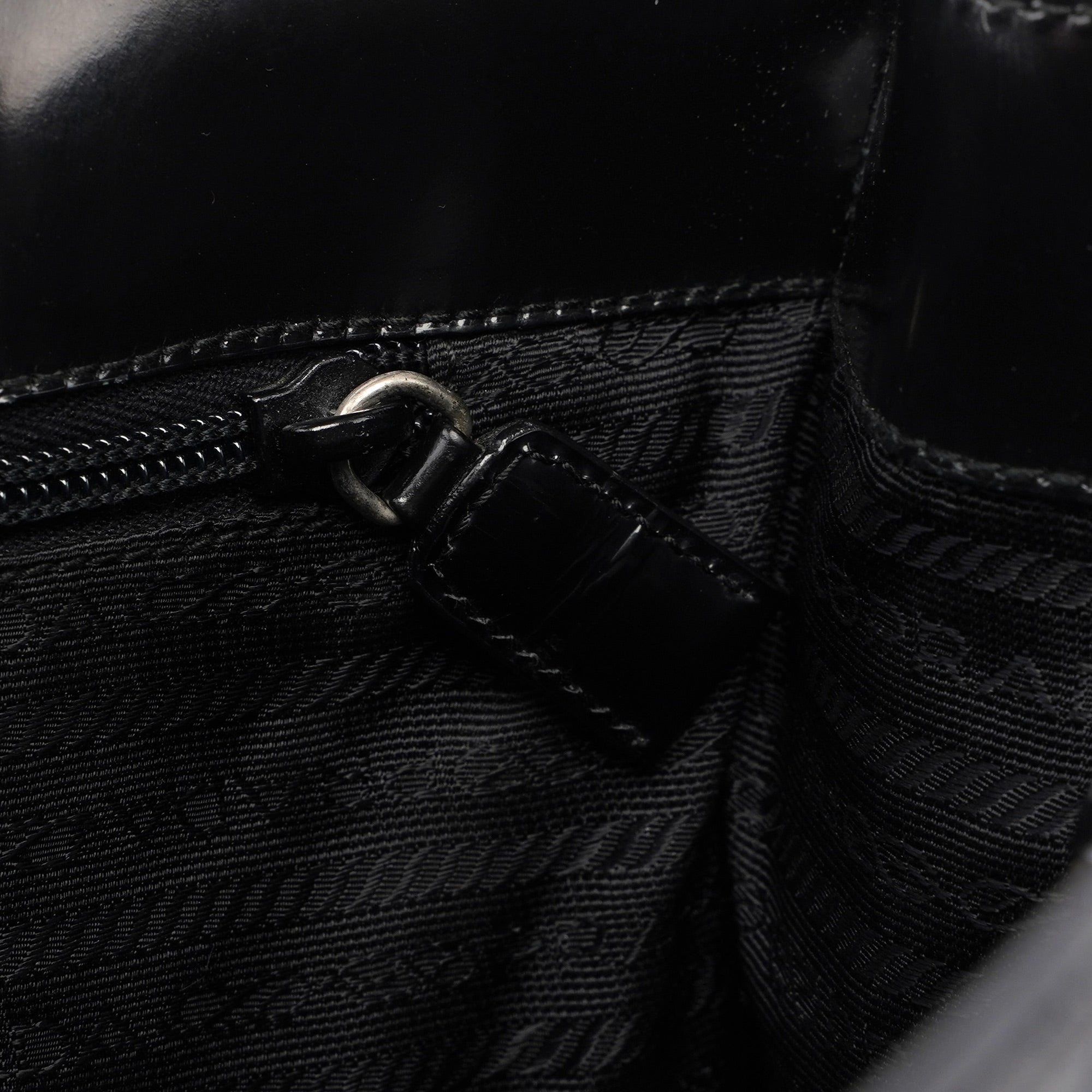 1995 Black Spazzolato Tote