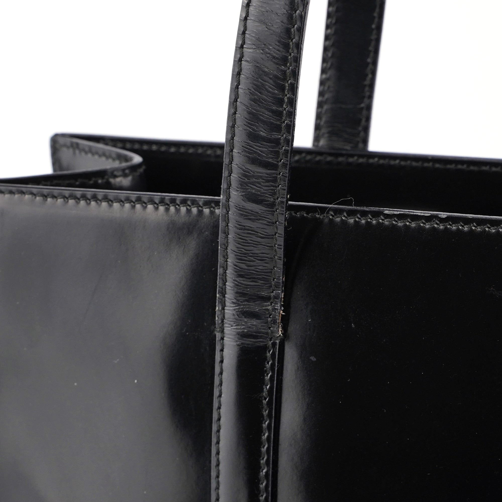 1995 Black Spazzolato Tote