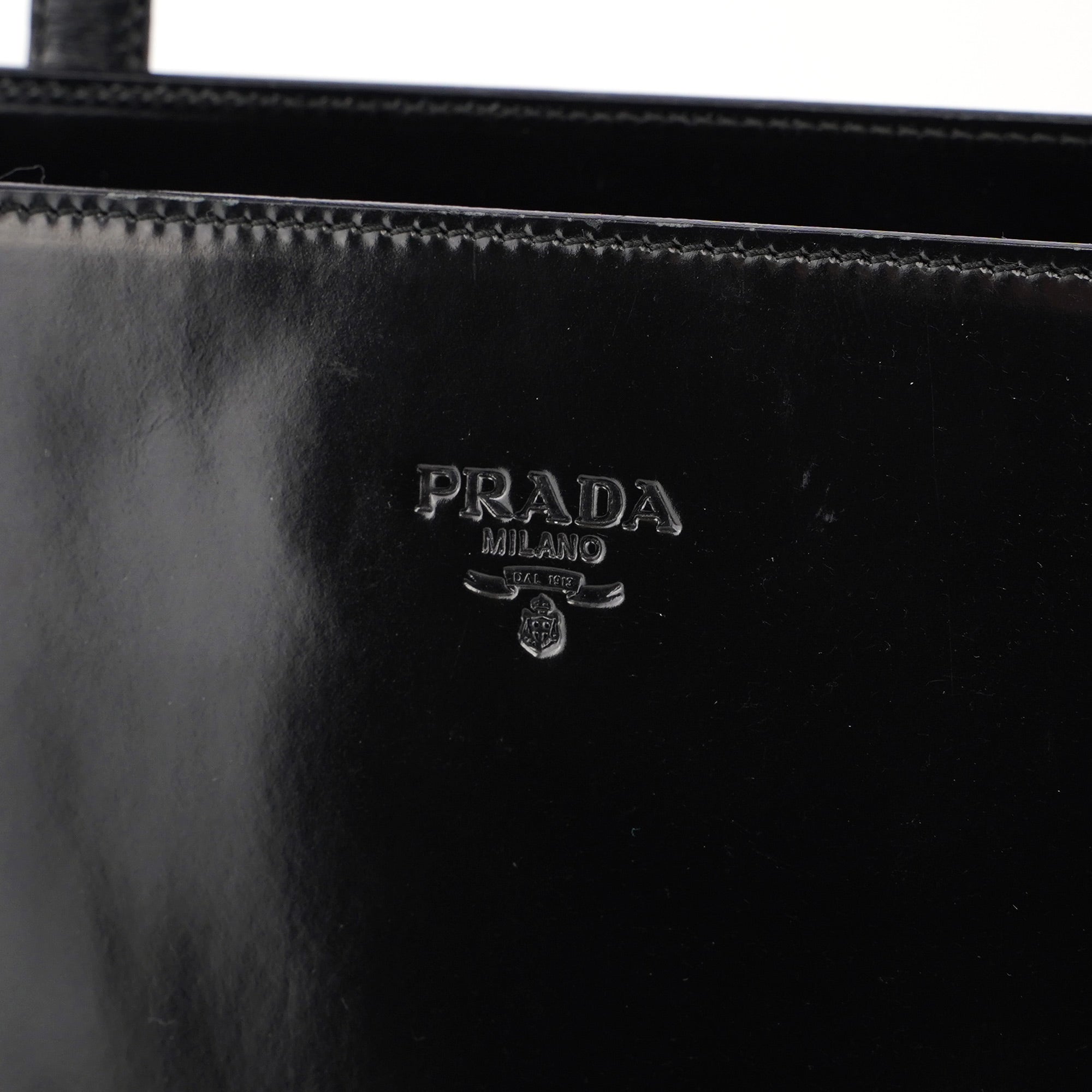 1995 Black Spazzolato Tote