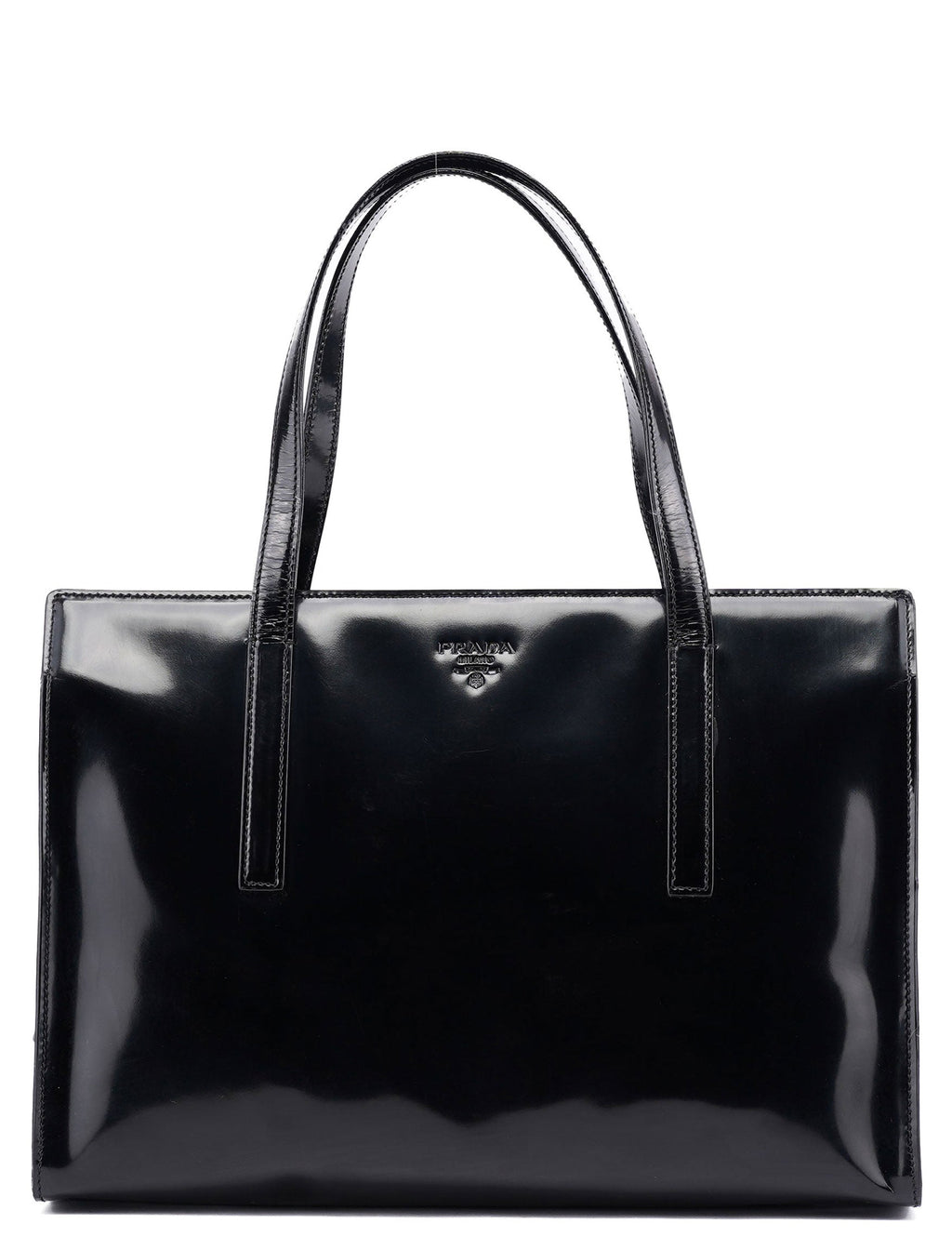 1995 Black Spazzolato Tote Bag
