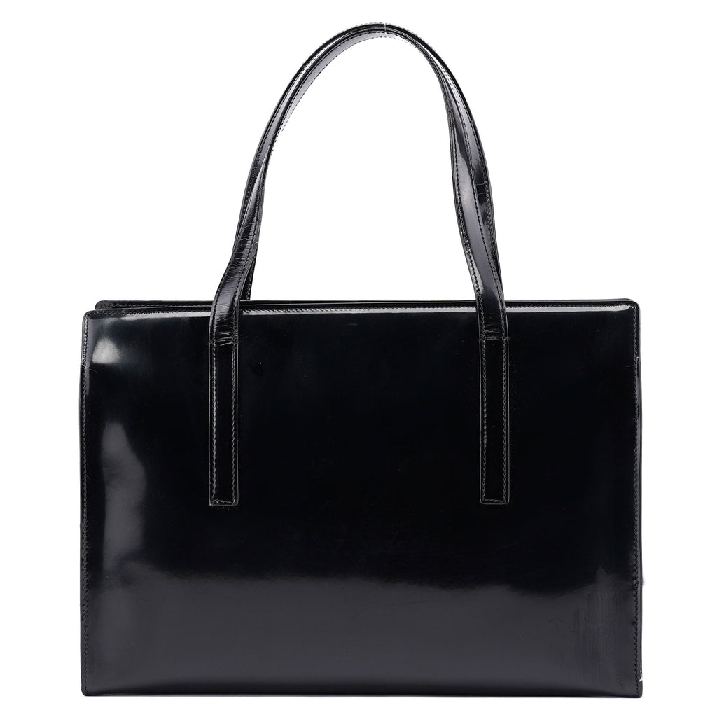 1995 Black Spazzolato Tote Bag