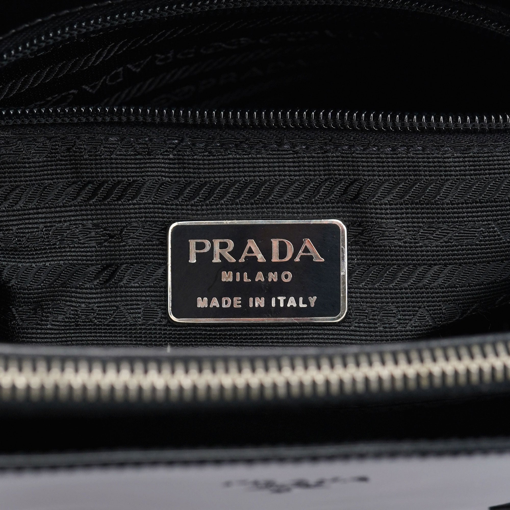 1995 Black Spazzolato Tote Bag