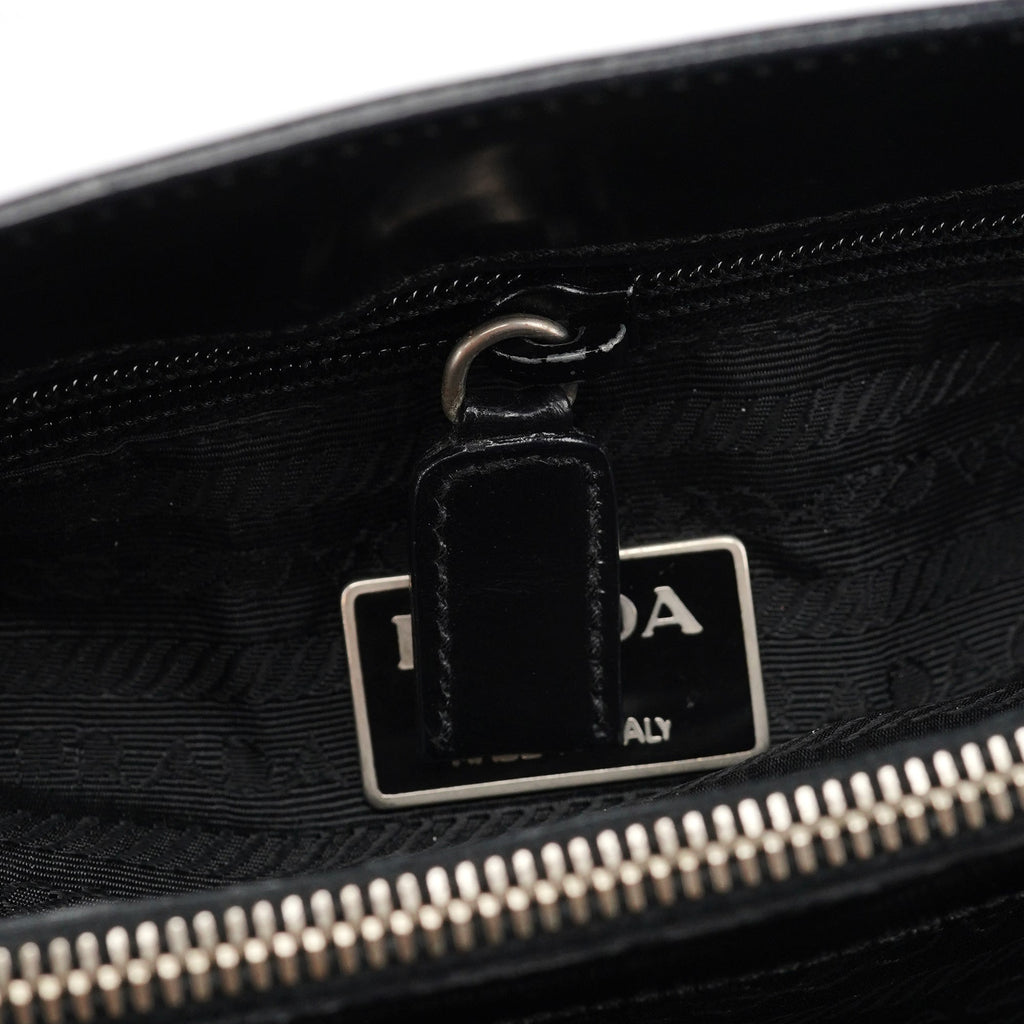 1995 Black Spazzolato Tote Bag