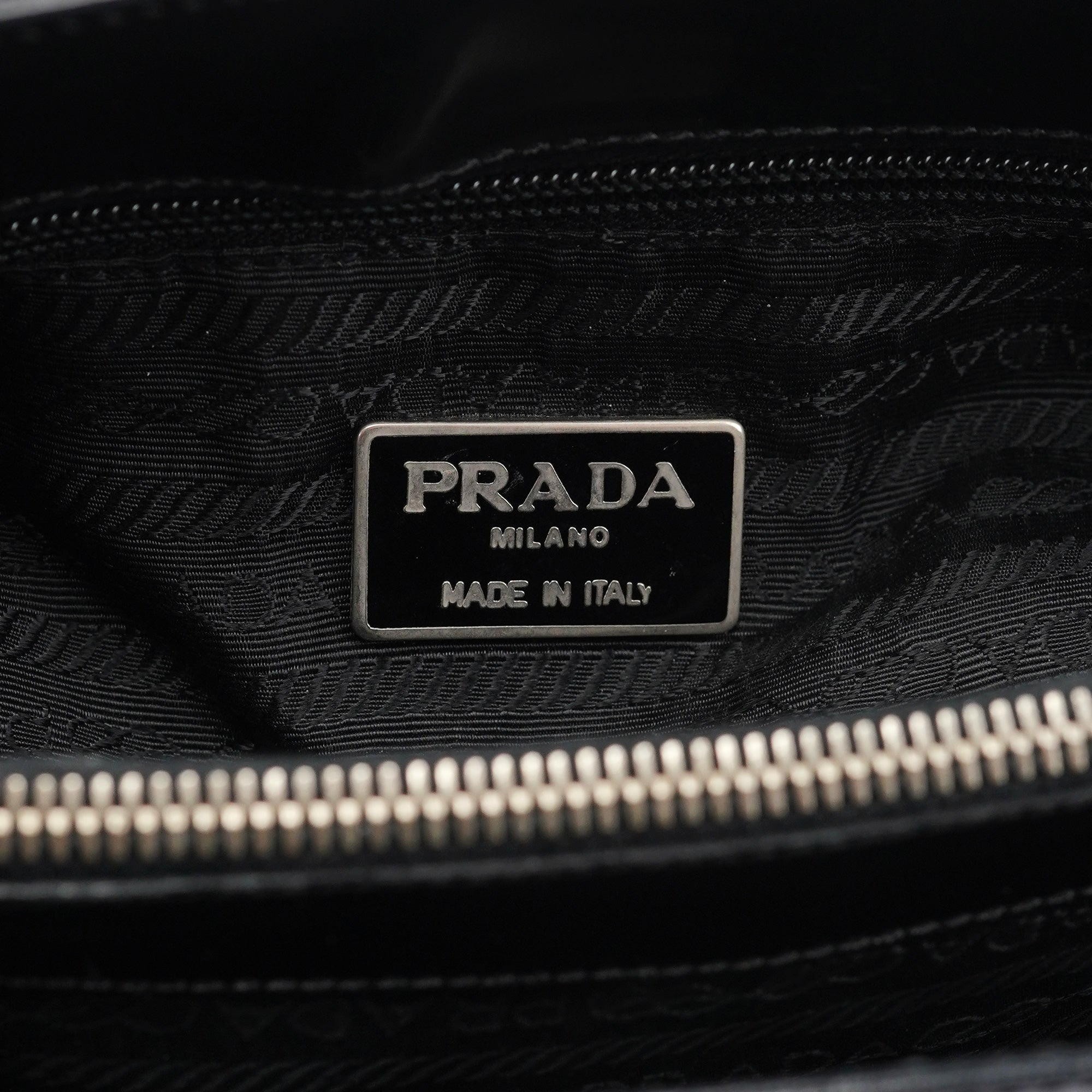 1995 Black Spazzolato Tote Bag