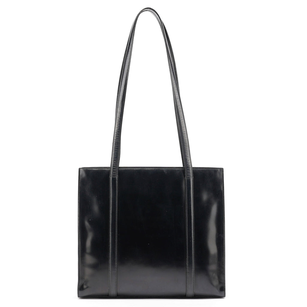 1995 Black Spazzolato Tote Bag
