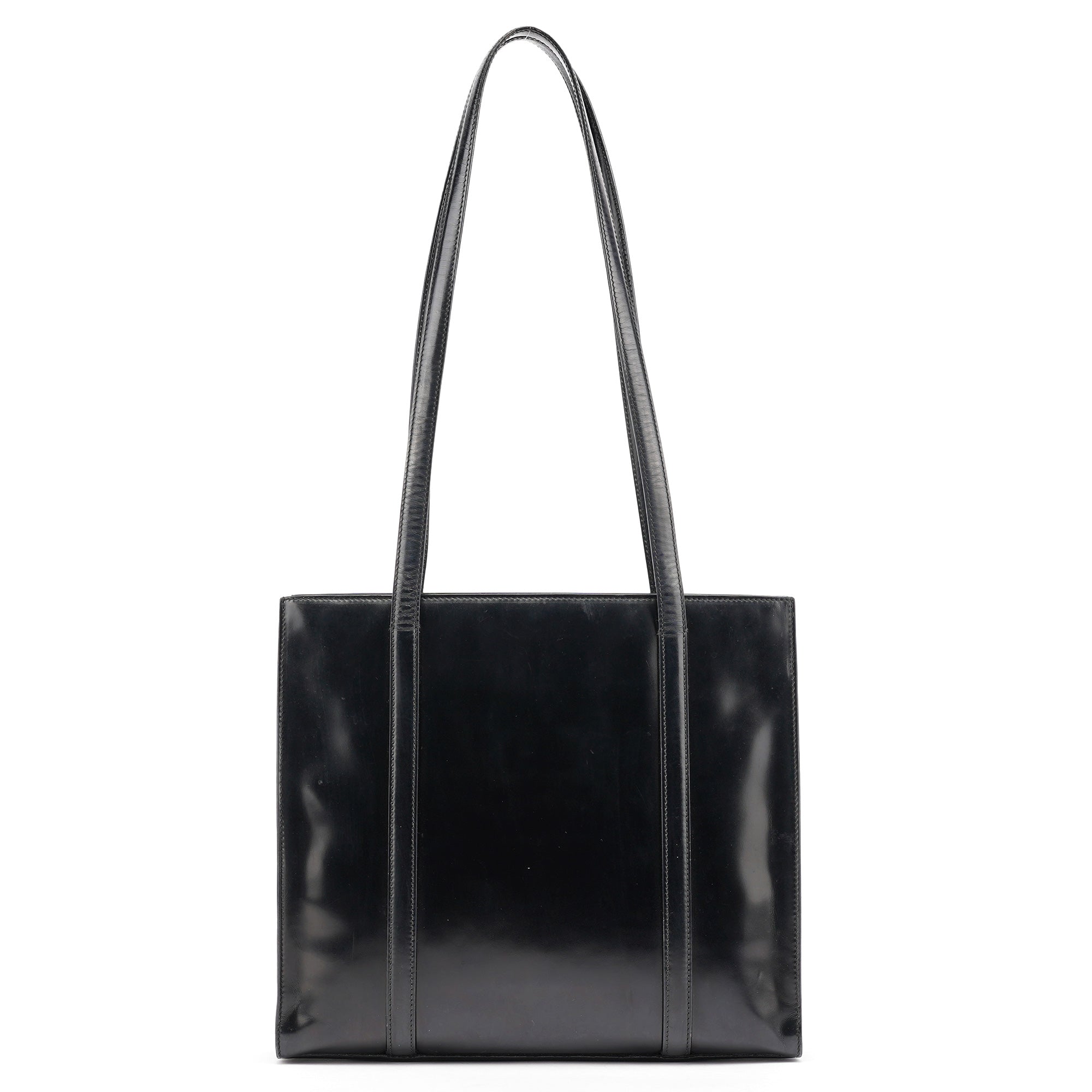 1995 Black Spazzolato Tote Bag